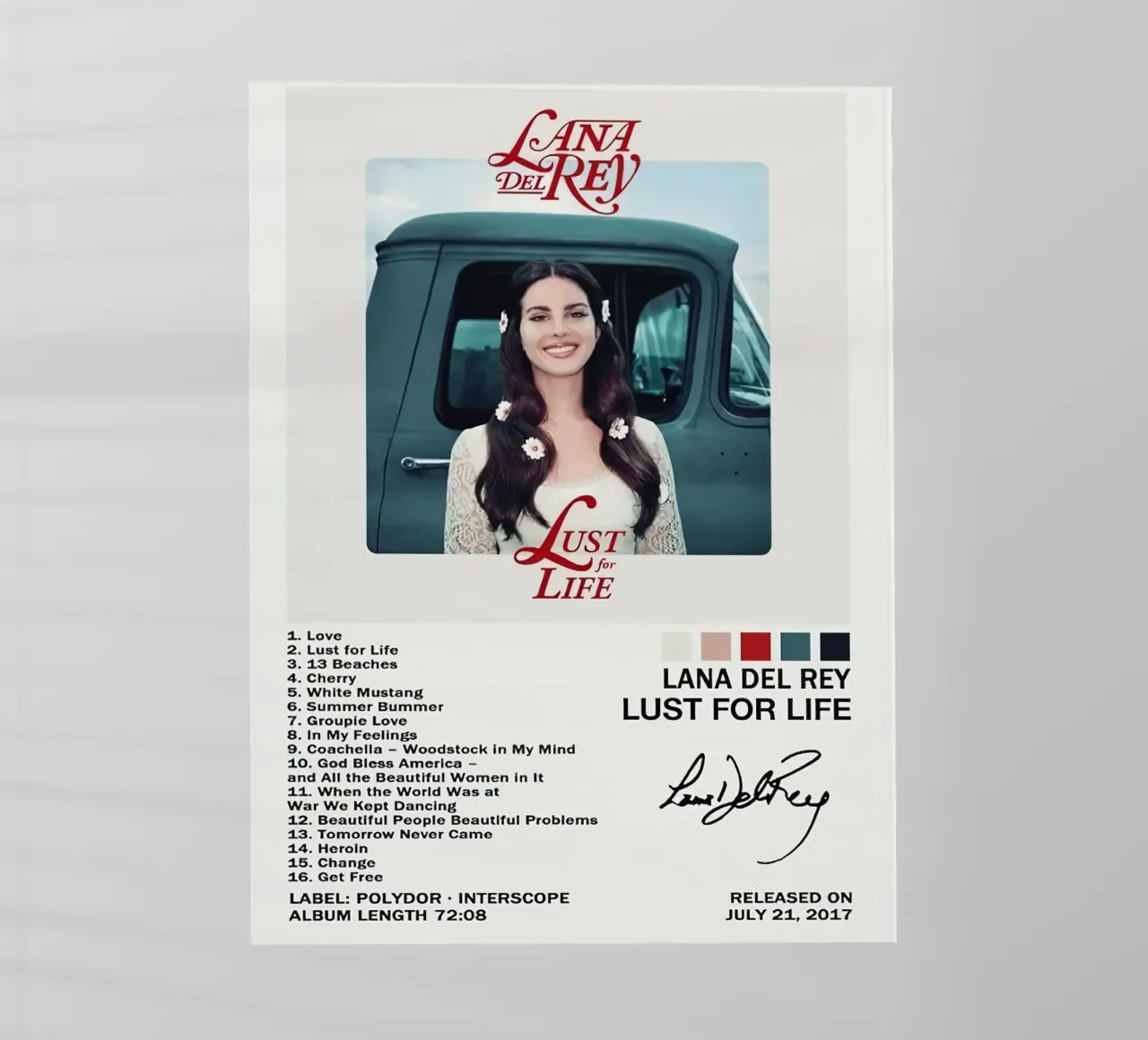 Lana Del Rey Lust For Life pellicola backlit da Roronoa7