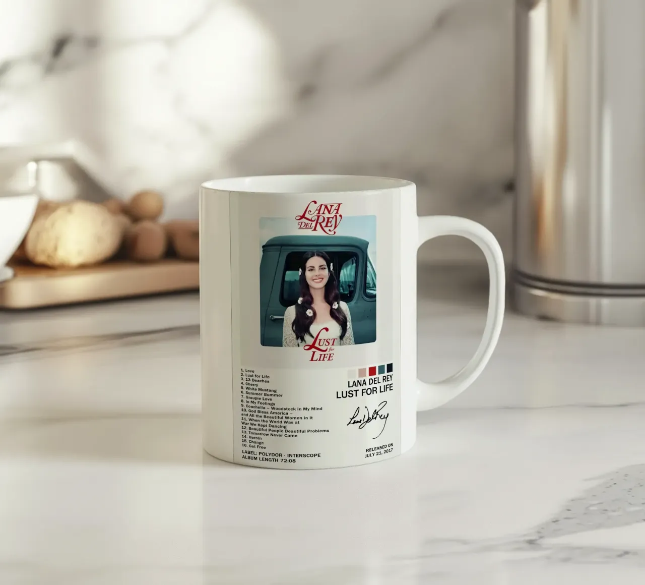 Lana Del Rey Lust For Life tazza in ceramica da Roronoa7
