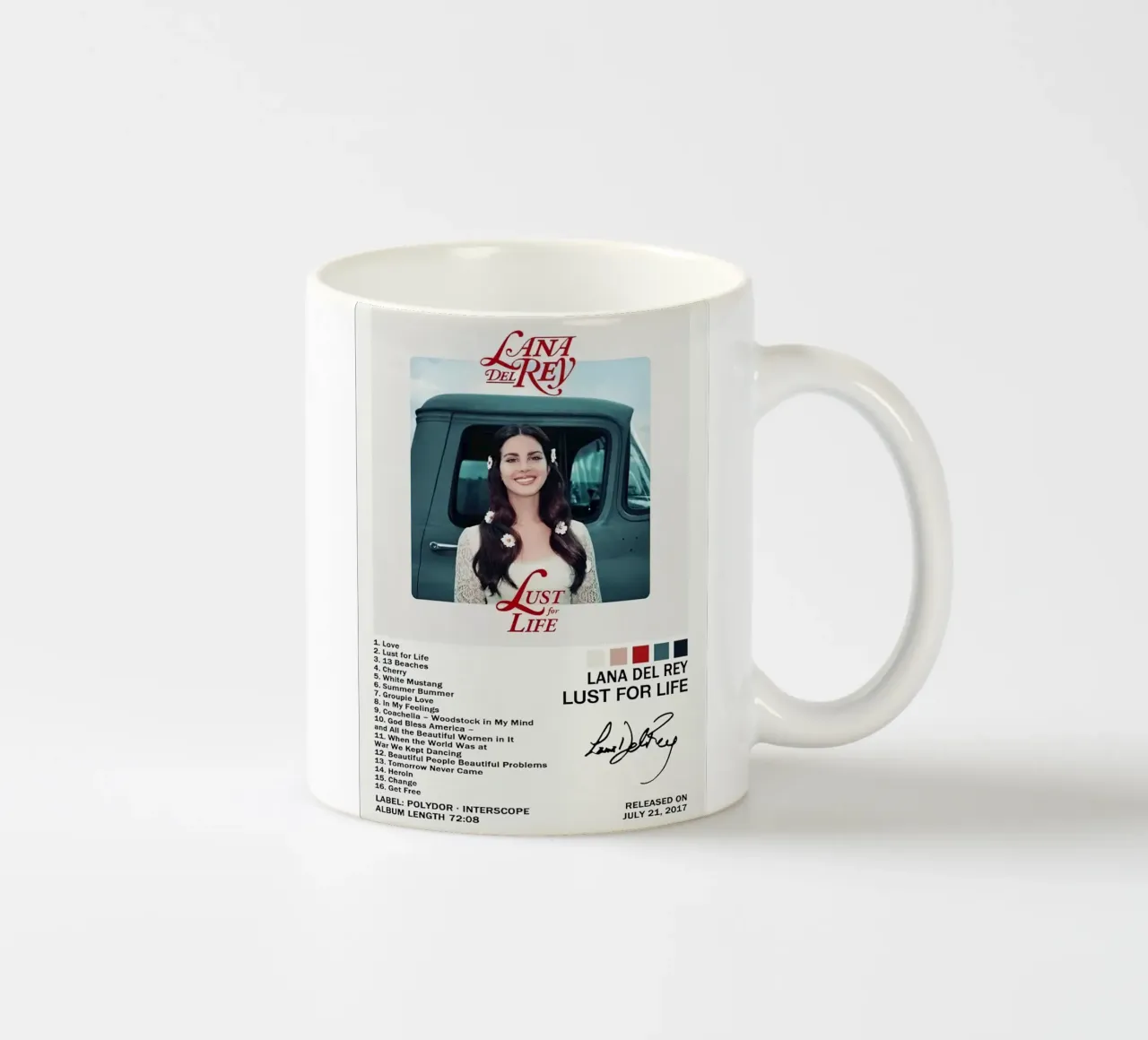 Lana Del Rey Lust For Life tazza in ceramica da Roronoa7