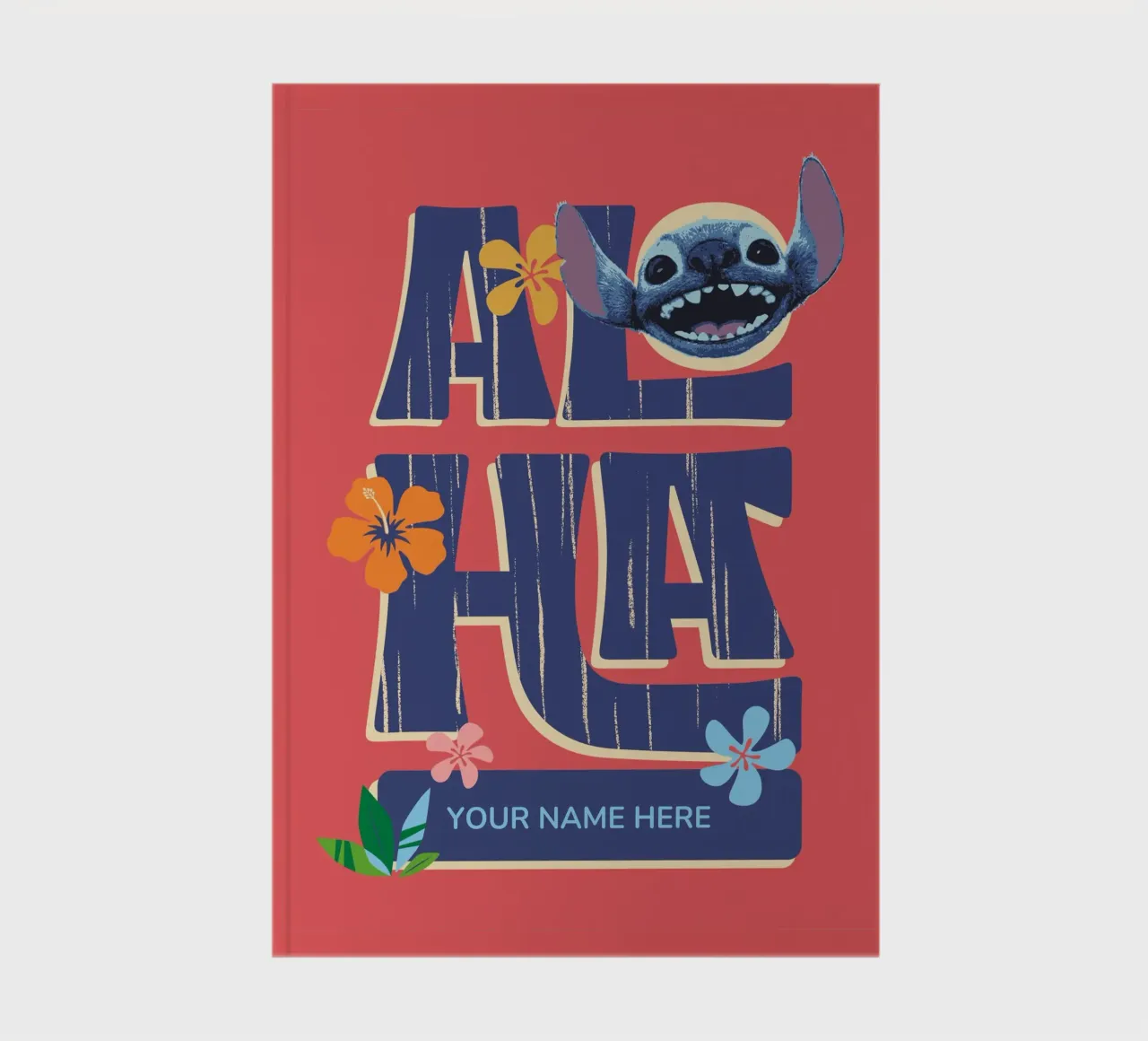 Stitch ALOHA red - Notebook Notizbuch von Stitch