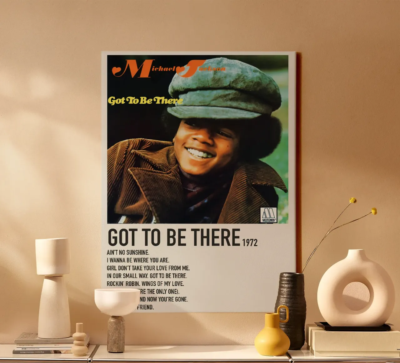Michael Jackson Got to be there Leinwand mit Schattenfugenrahmen von Roronoa7