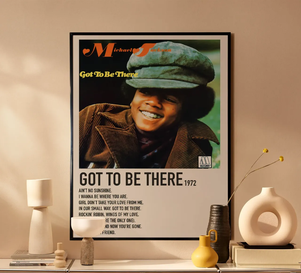 Michael Jackson Got to be there poster con telaio in plastica da Roronoa7