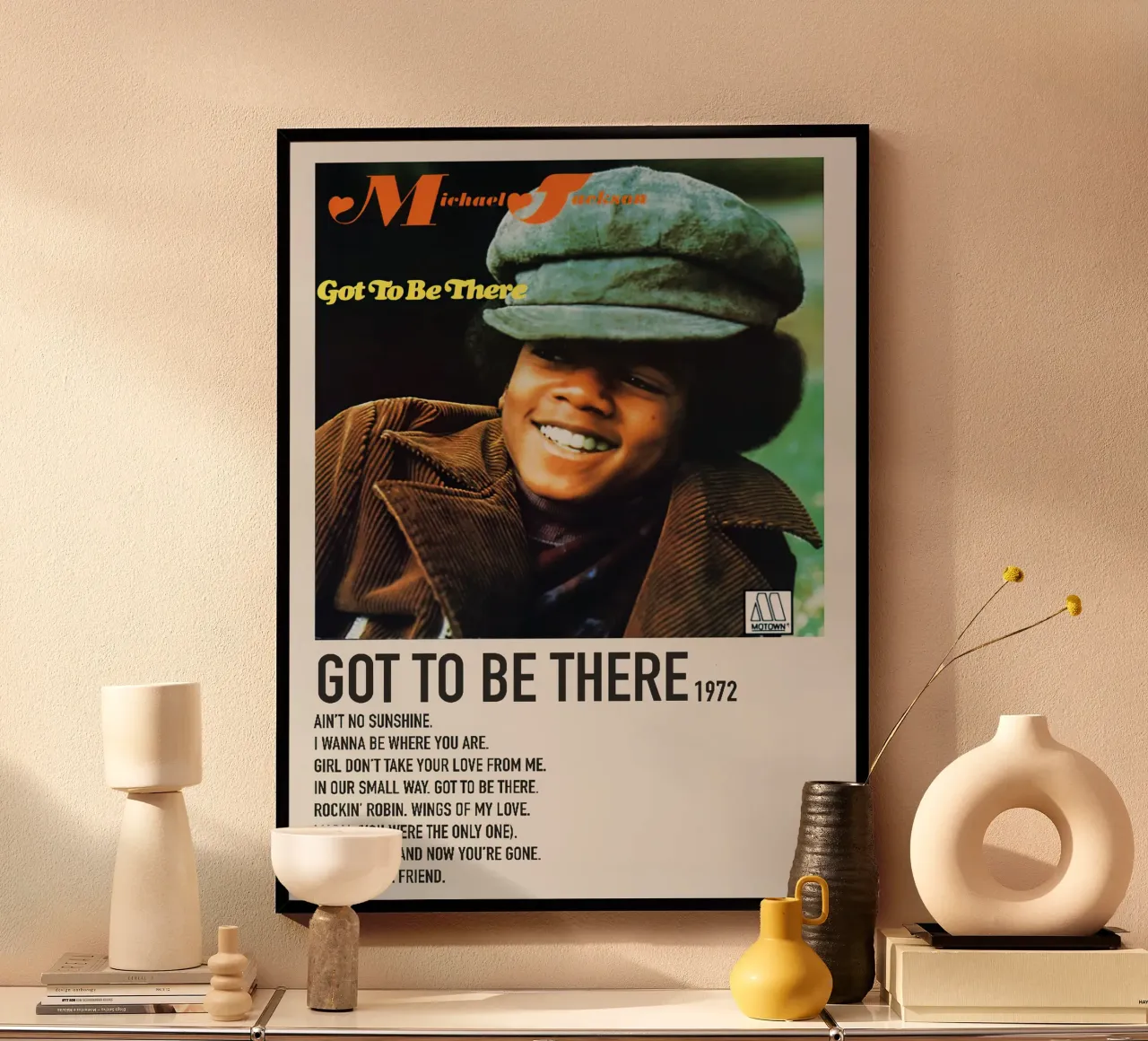 Michael Jackson Got to be there poster con telaio in plastica da Roronoa7