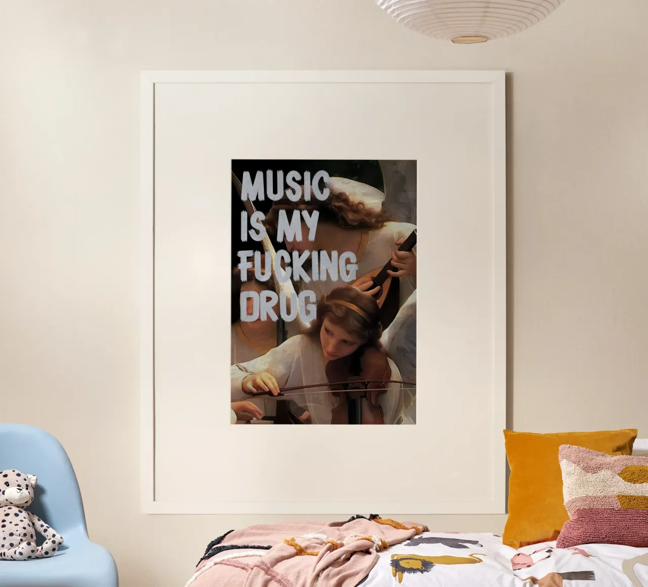 MUSIC MY DRUG poster da Type & Tape