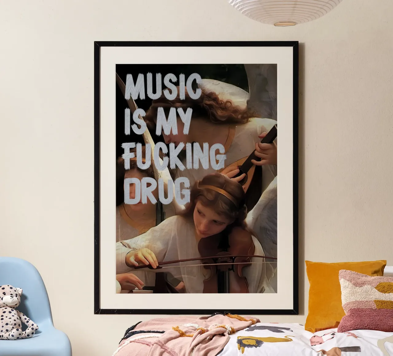 MUSIC MY DRUG poster da Type & Tape