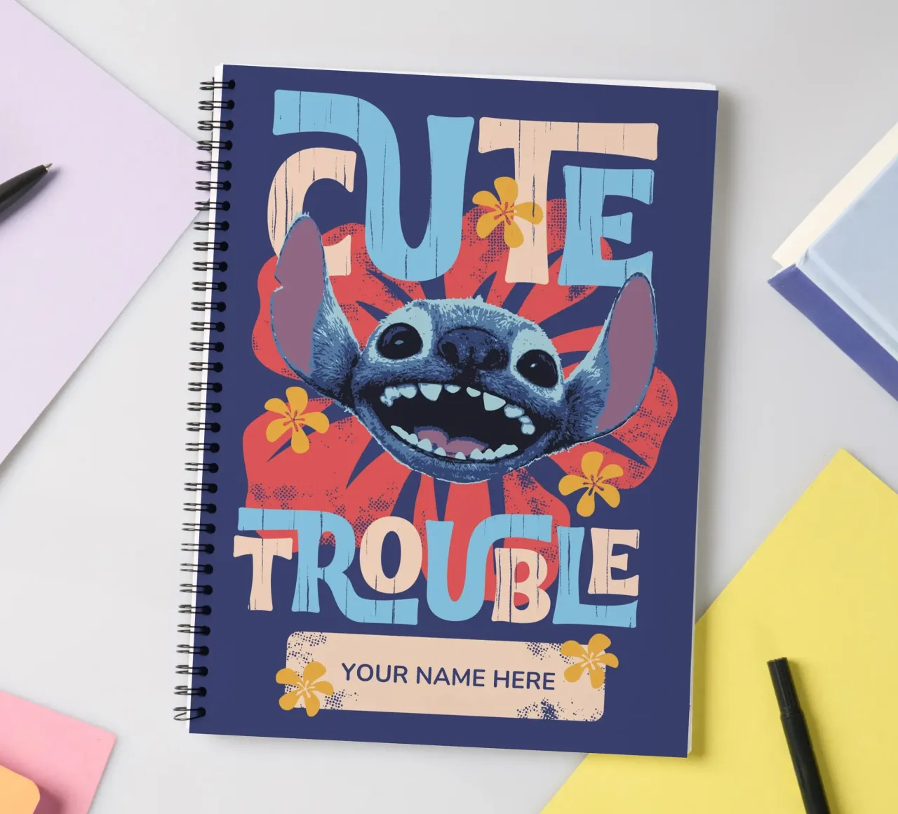 Stitch "cute trouble" III - Notebook spiral notebook by Stitch