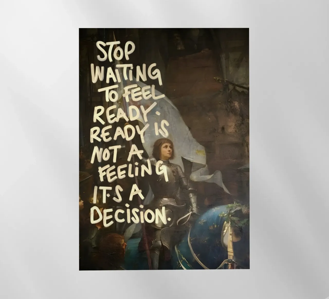 STOP WAITING TO FEEL pellicola backlit da Type & Tape