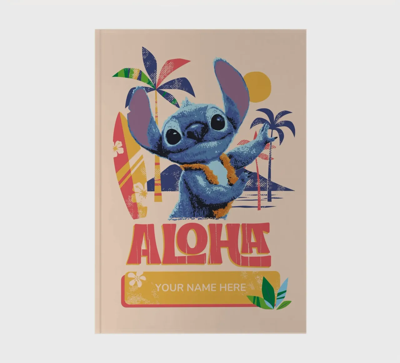 Stitch ALOHA beach - Notebook Notizbuch von Stitch