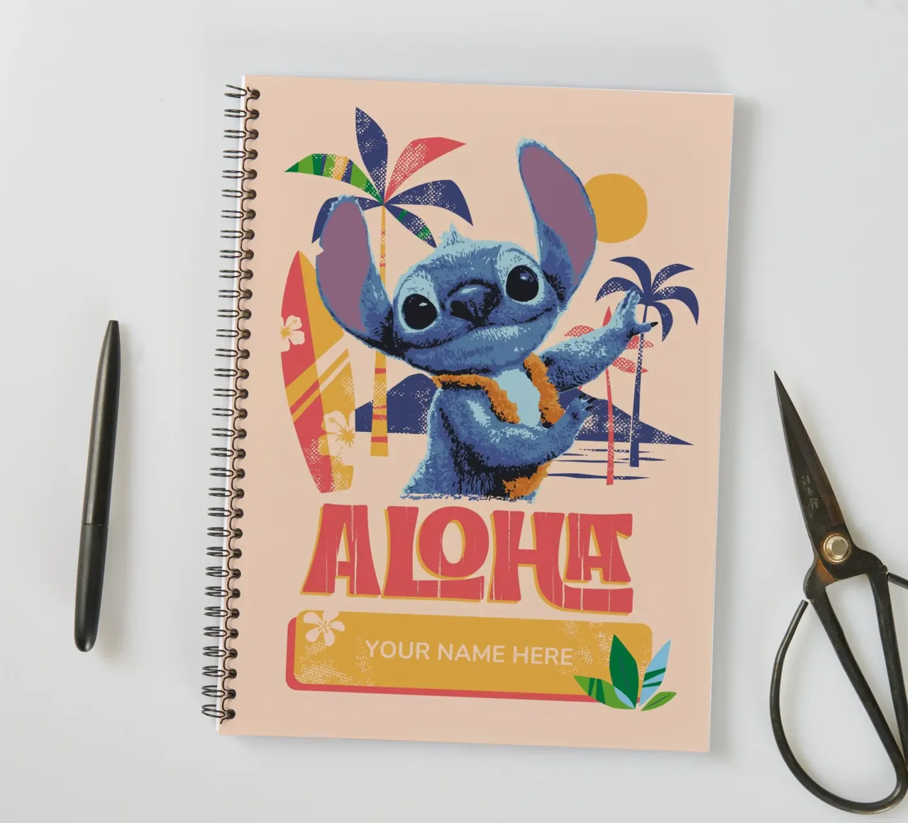 Stitch ALOHA beach - Notebook spiral notebook by Stitch