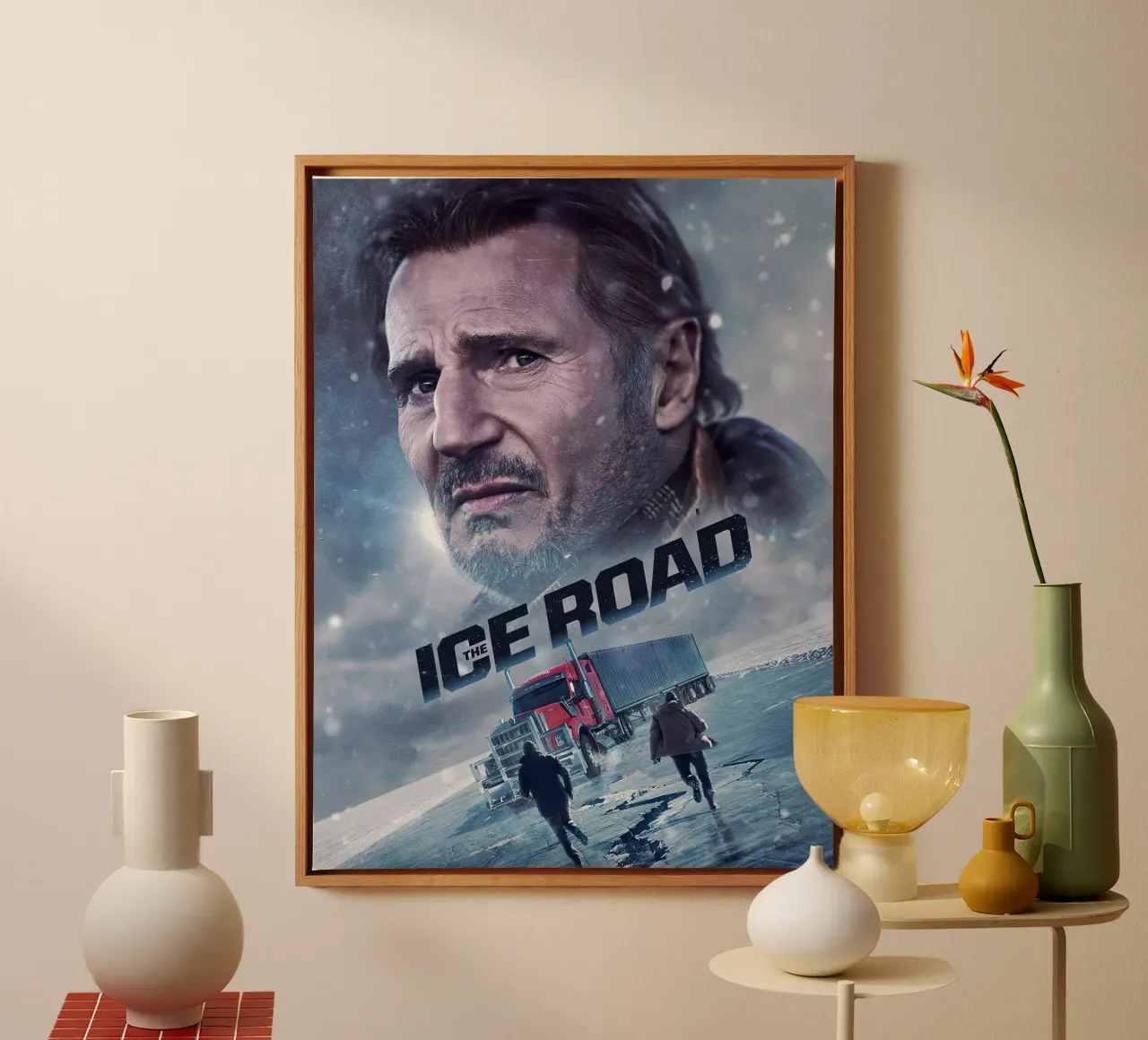 The Ice Road canvas with Floater frame by Dumery Art