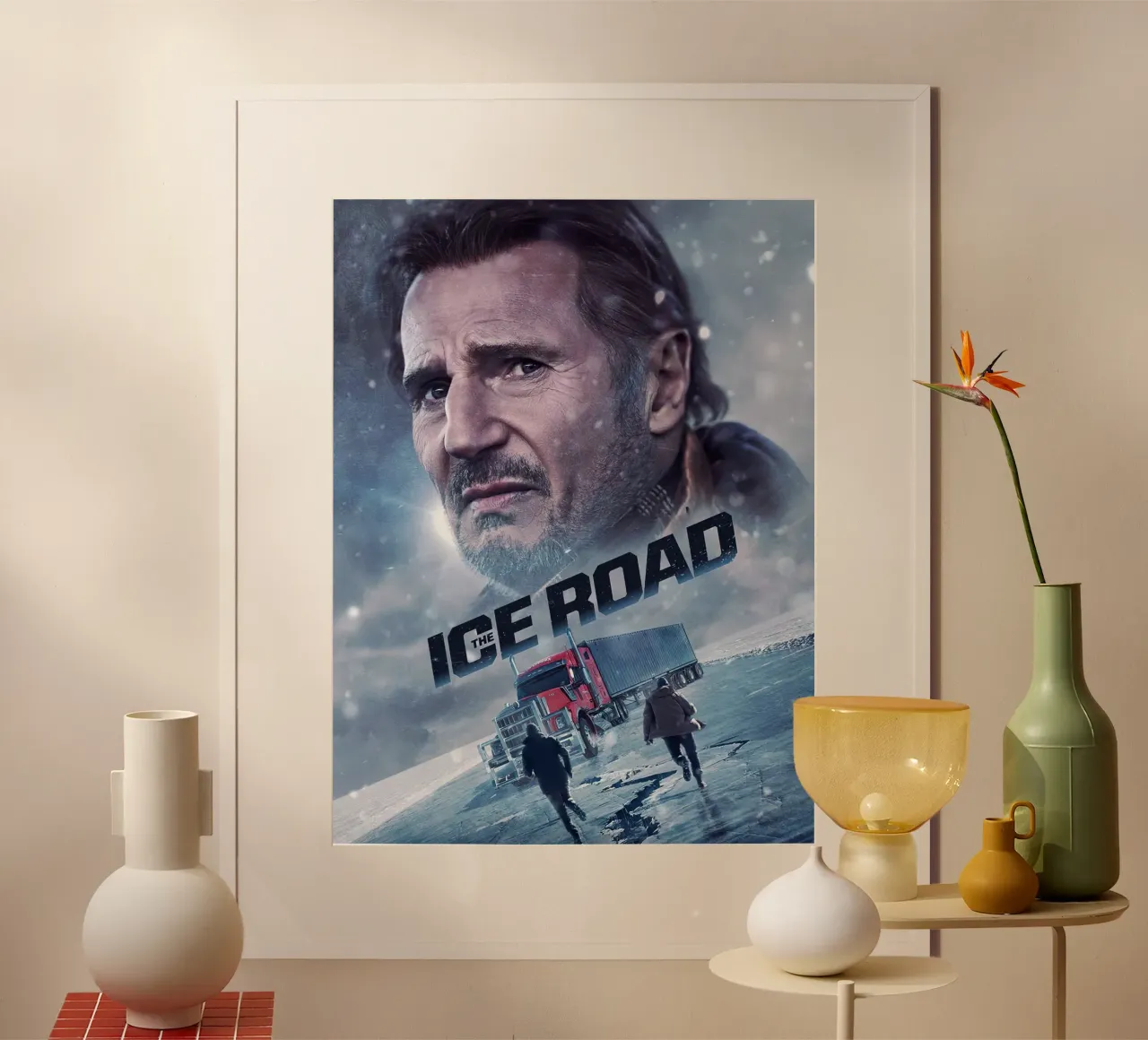 The Ice Road poster con telaio in plastica da Dumery Art