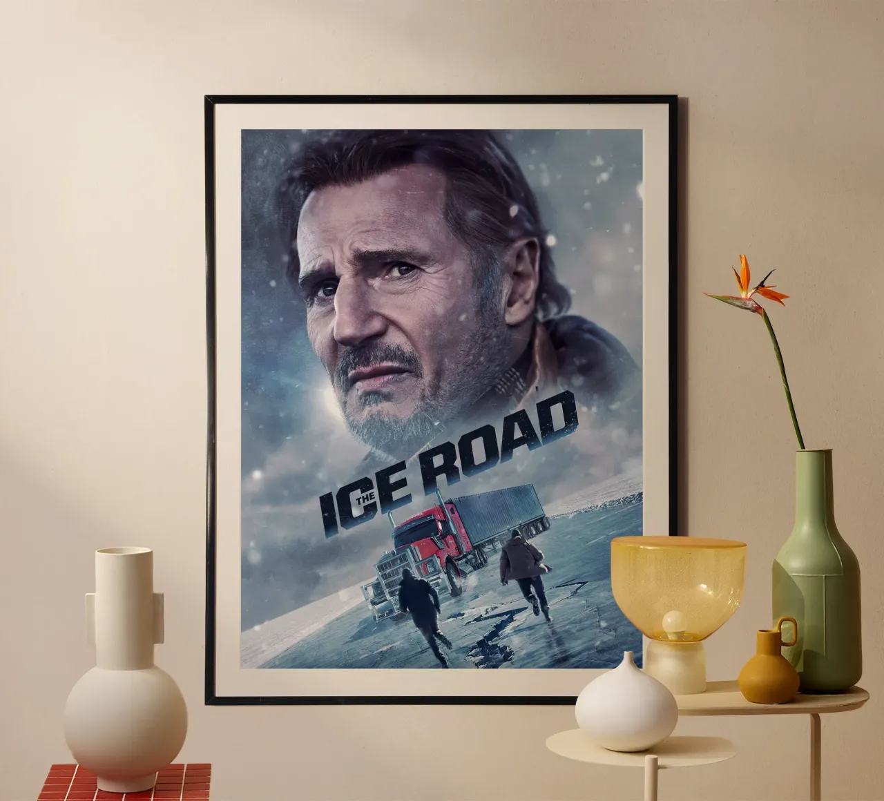The Ice Road poster con telaio in plastica da Dumery Art