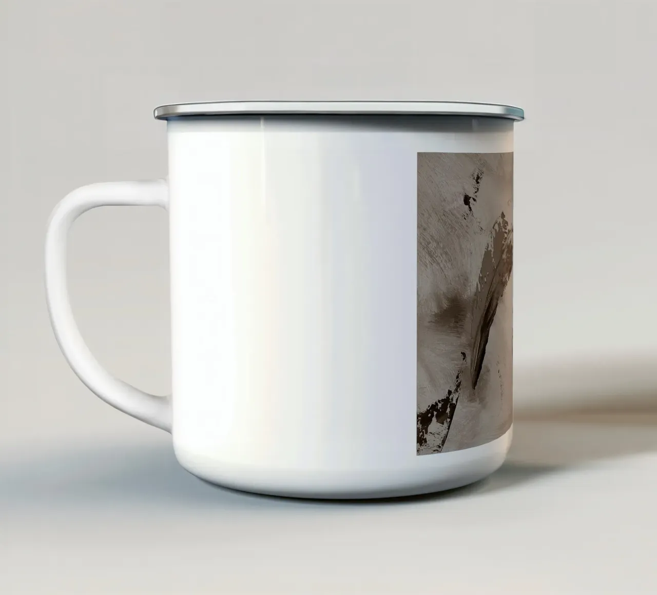 SEPIA 66 tazza in smalto da Thierry Vobmann Abstract painting