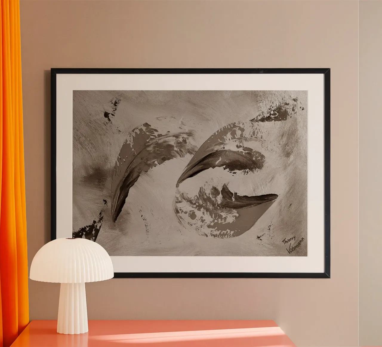 SEPIA 66 poster da Thierry Vobmann Abstract painting