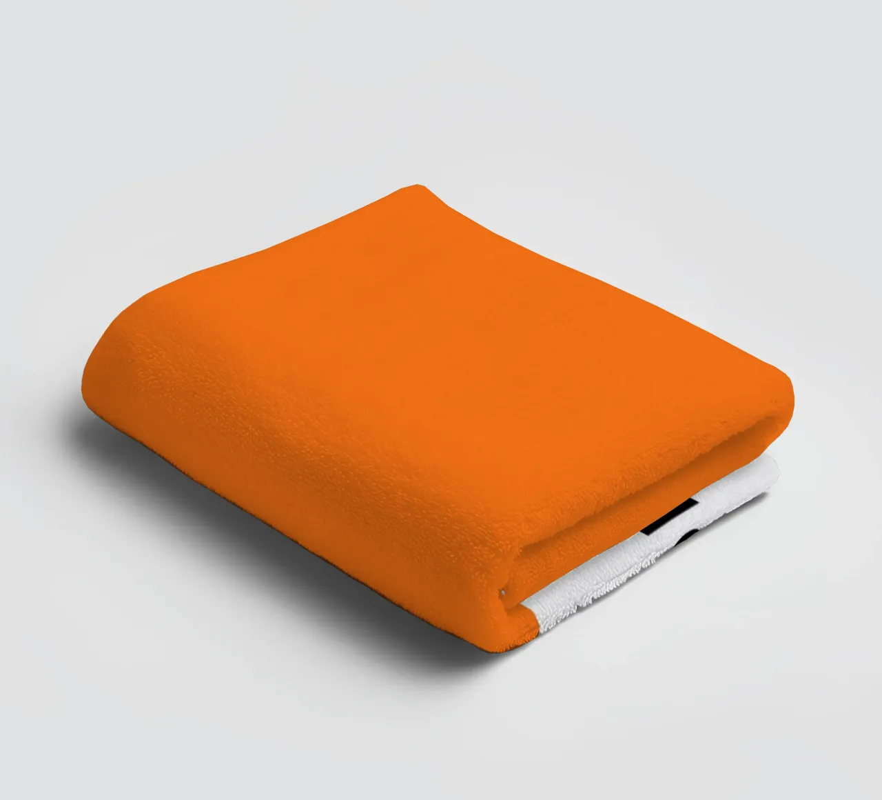 My Colour is Pumpkin – Minimalist Autumn Typography Print towel by JaySan Studio