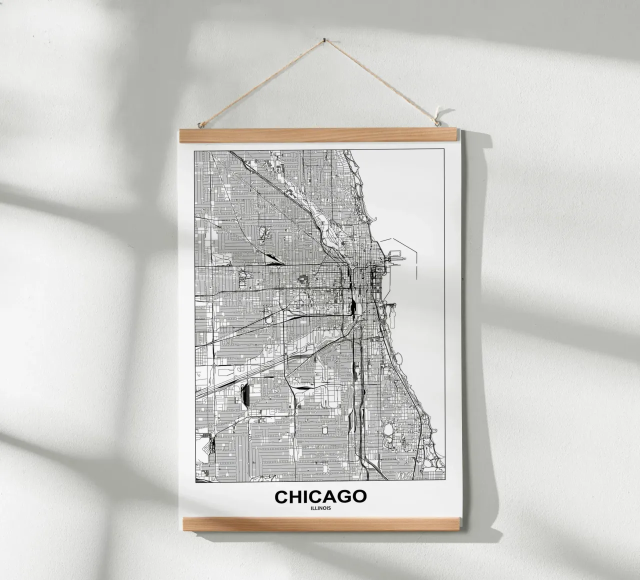 Chicago, Illinois poster con telaio in plastica da Margaret Lister