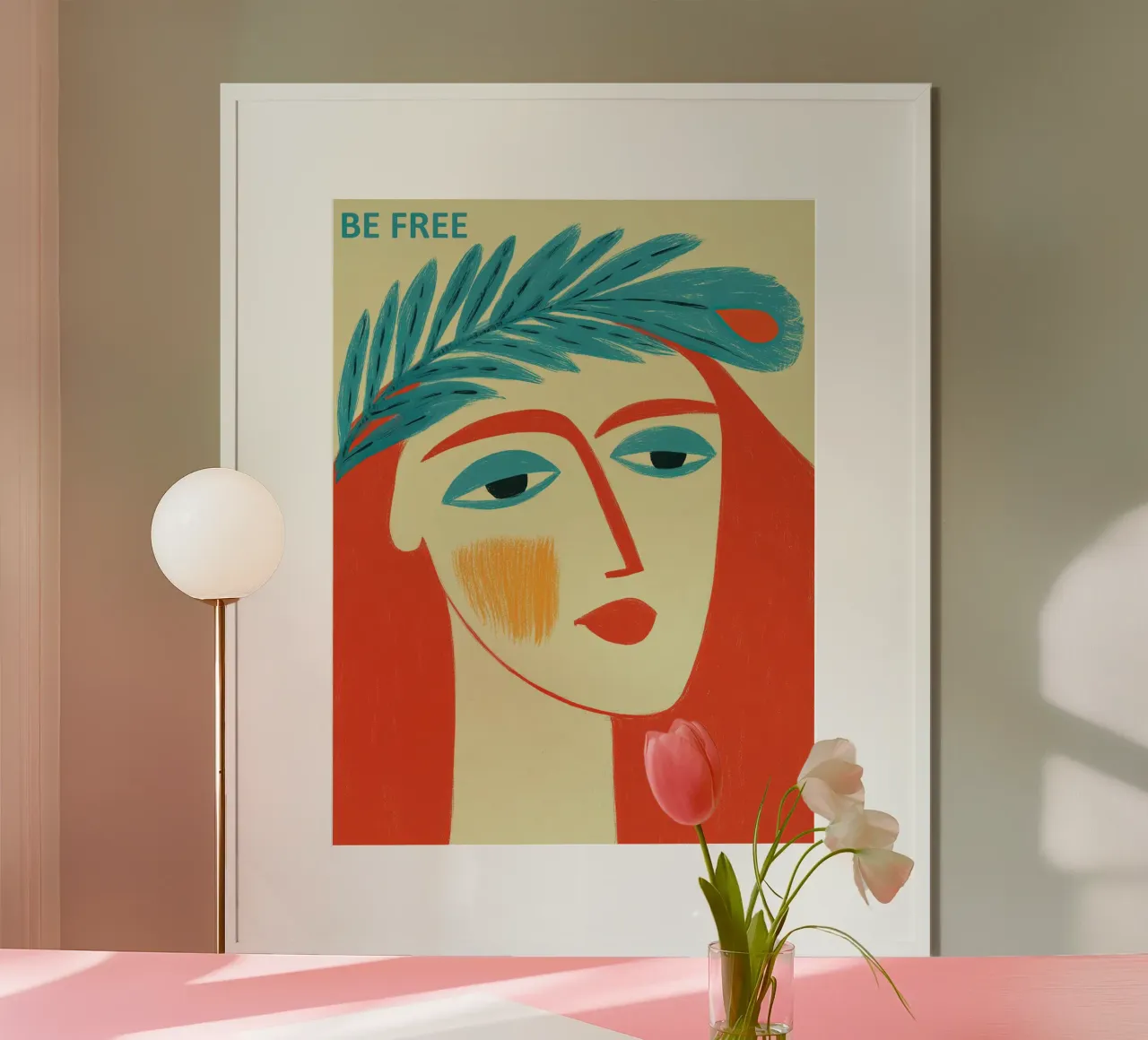 Essere liberi | Motivazione psicologica all'autodeterminazione poster con telaio in plastica da Autofocus
