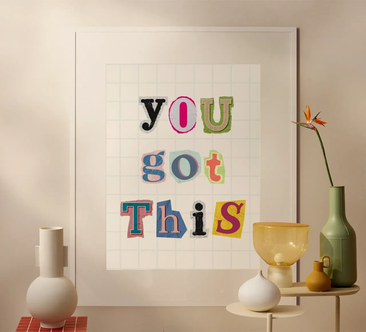 You got this poster con telaio in legno da PinkCandyWalls