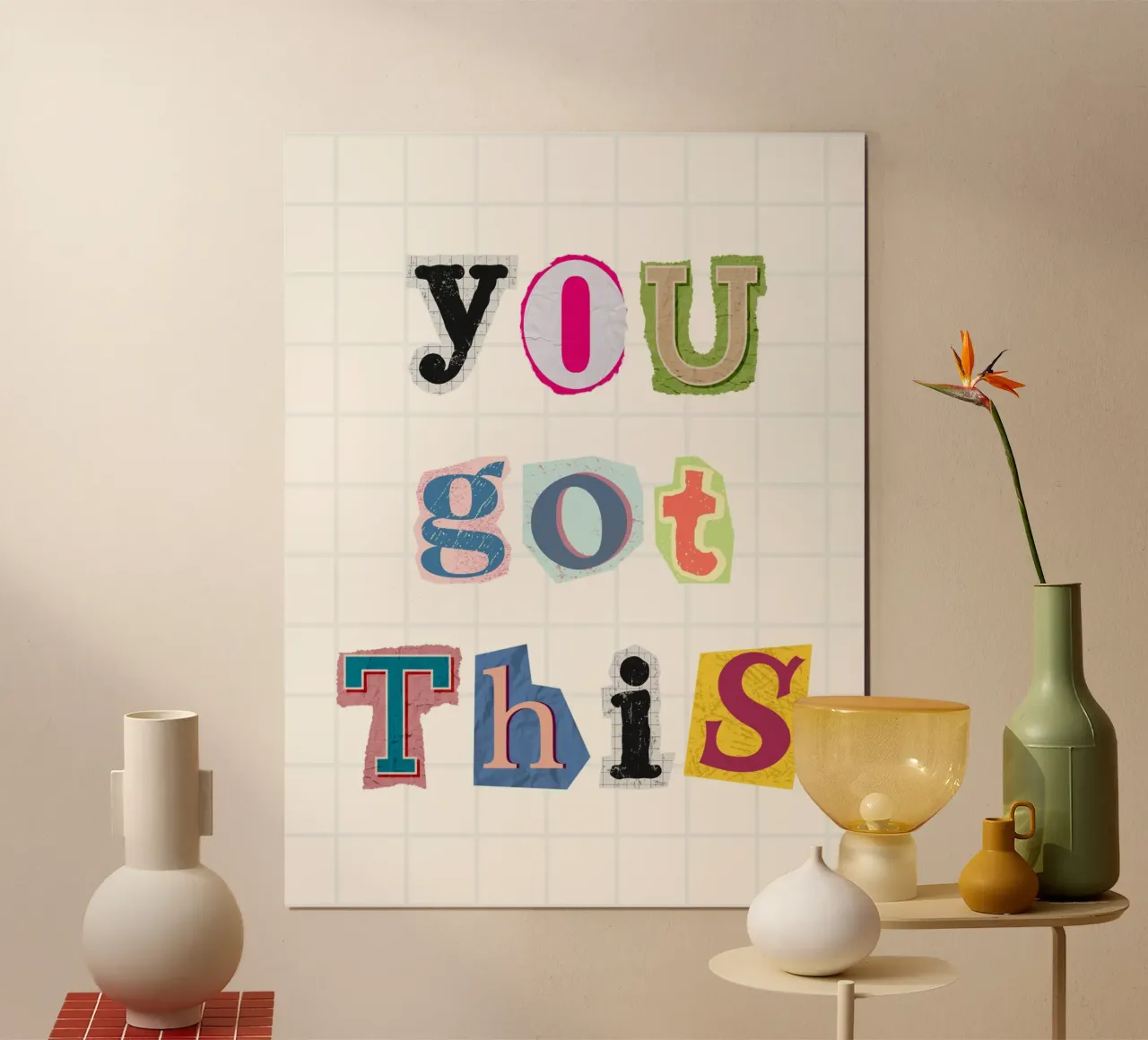 You got this poster con telaio in legno da PinkCandyWalls