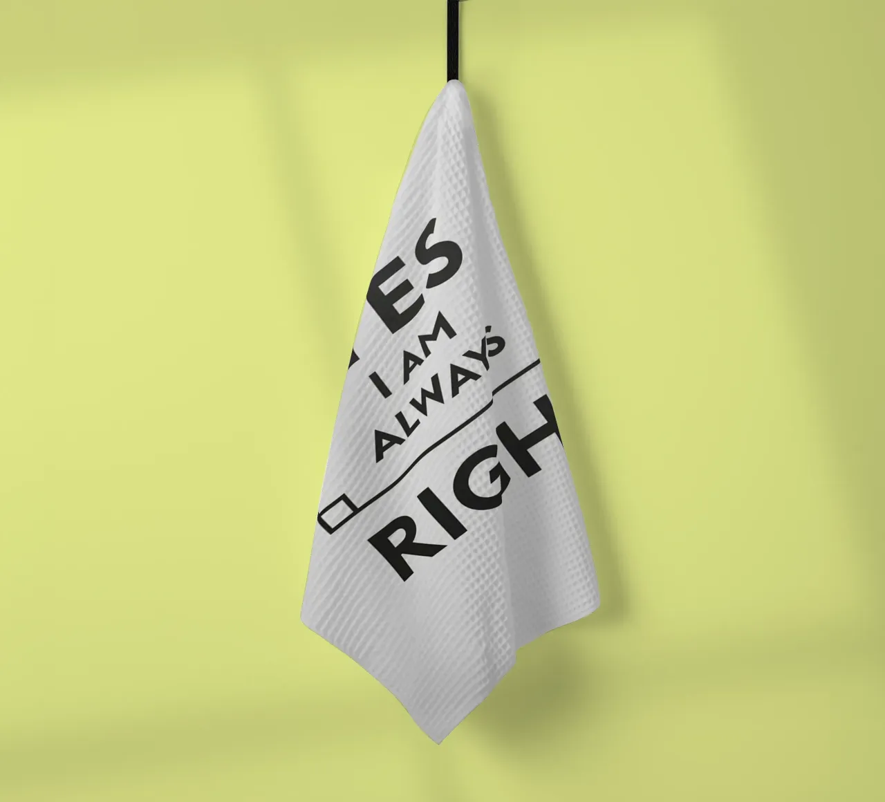 Ja, ich habe immer Recht Geschirrtuch von Mildred Store