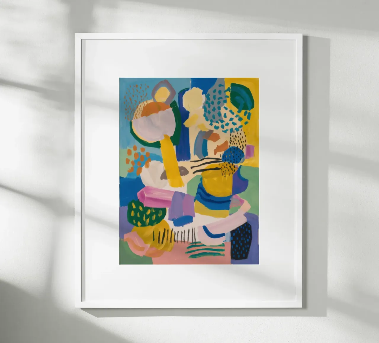 Pranzo cubista Astratto poster da Wish Studio
