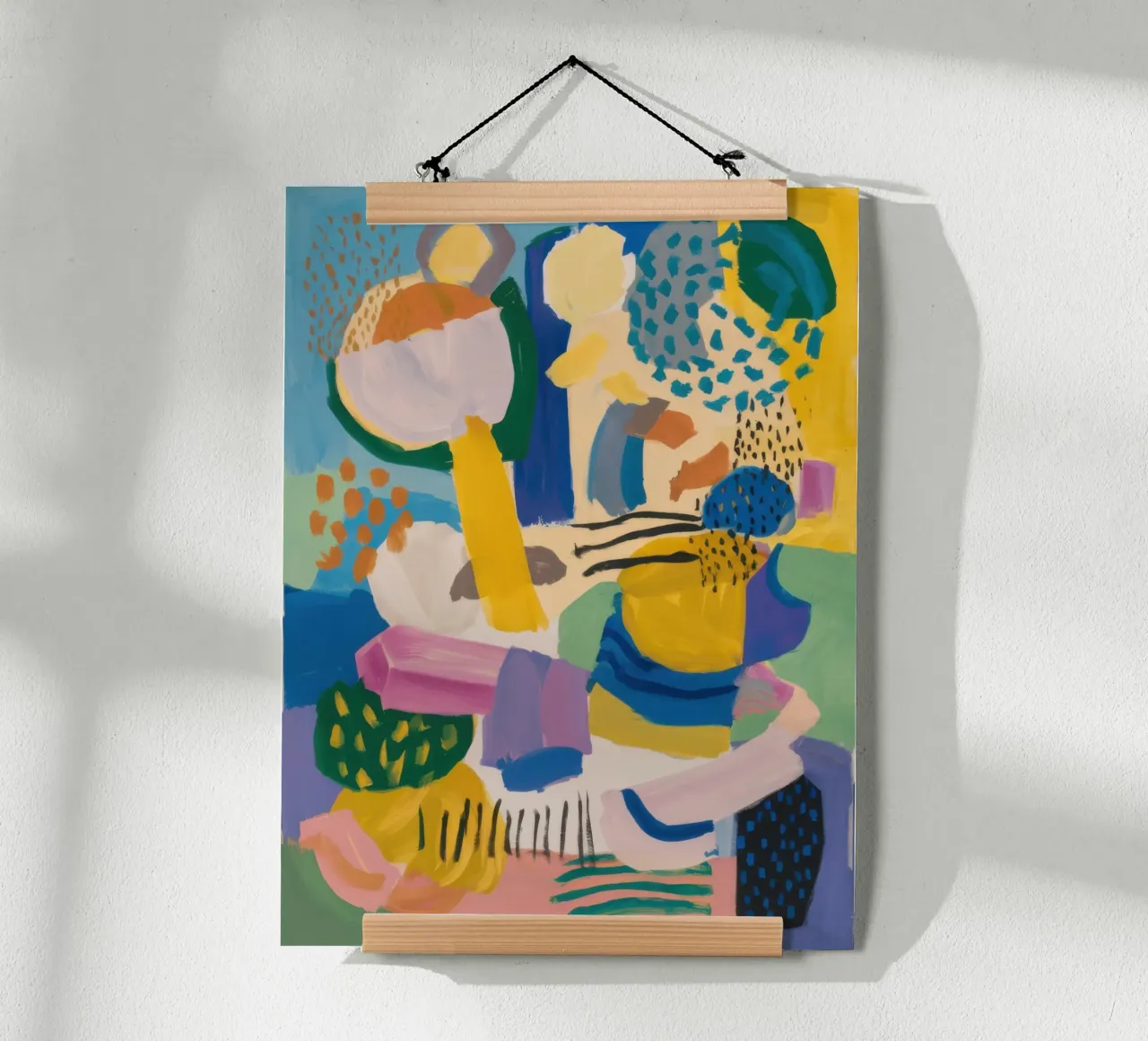 Pranzo cubista Astratto poster da Wish Studio