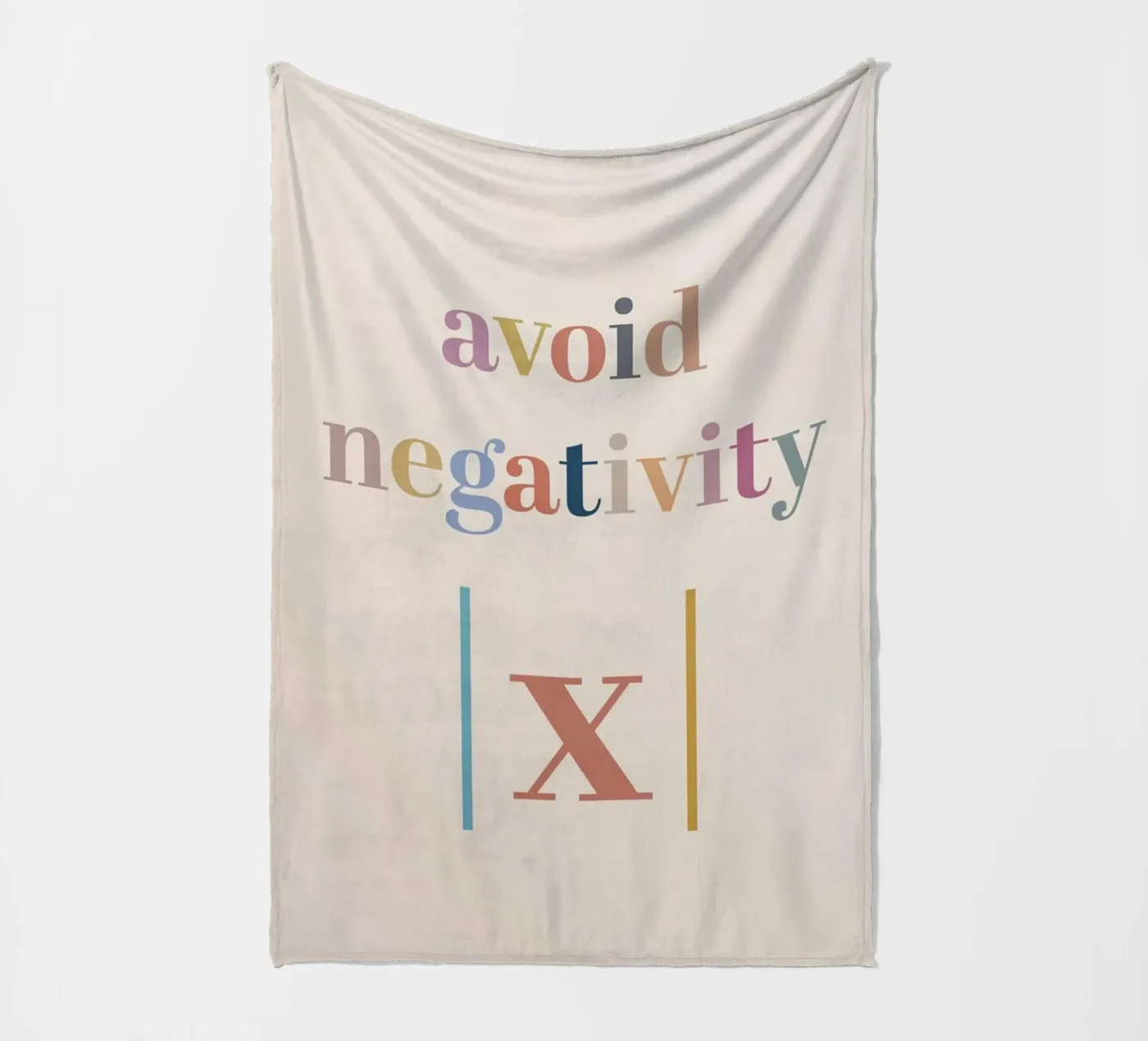 Avoid Negativity Absolute Value fleecedeken van Mildred Store