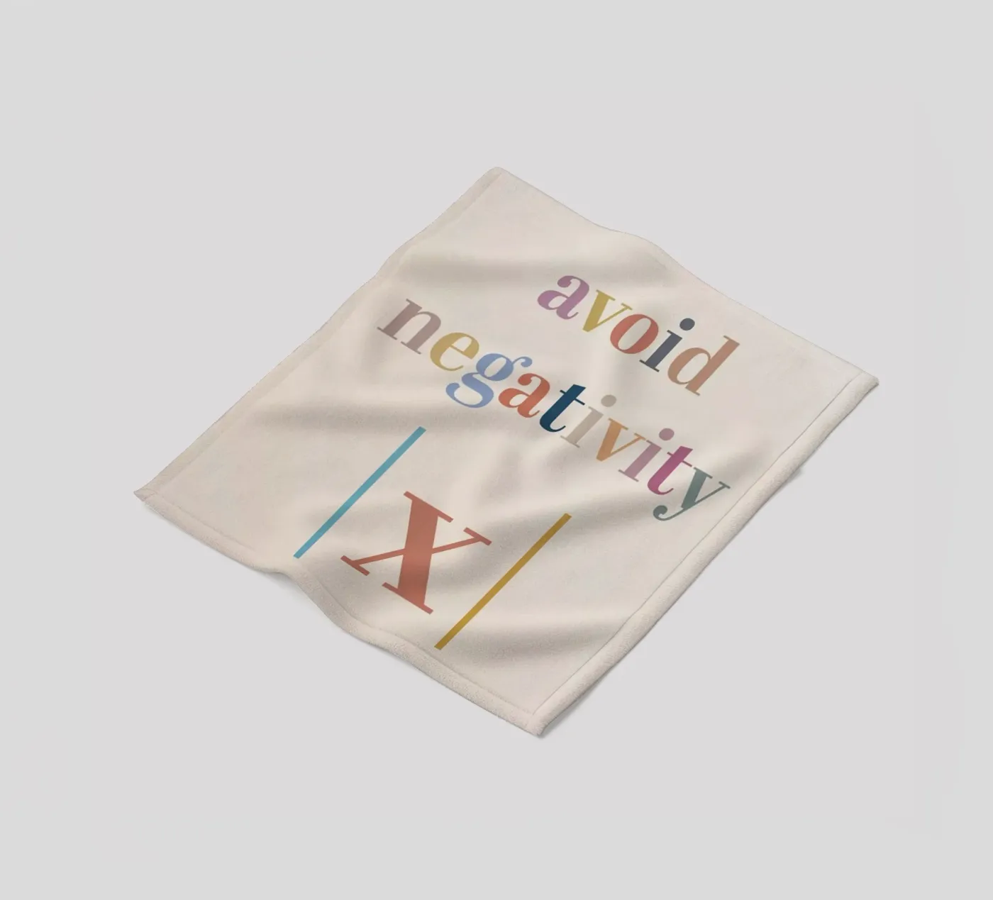 Avoid Negativity Absolute Value fleecedeken van Mildred Store