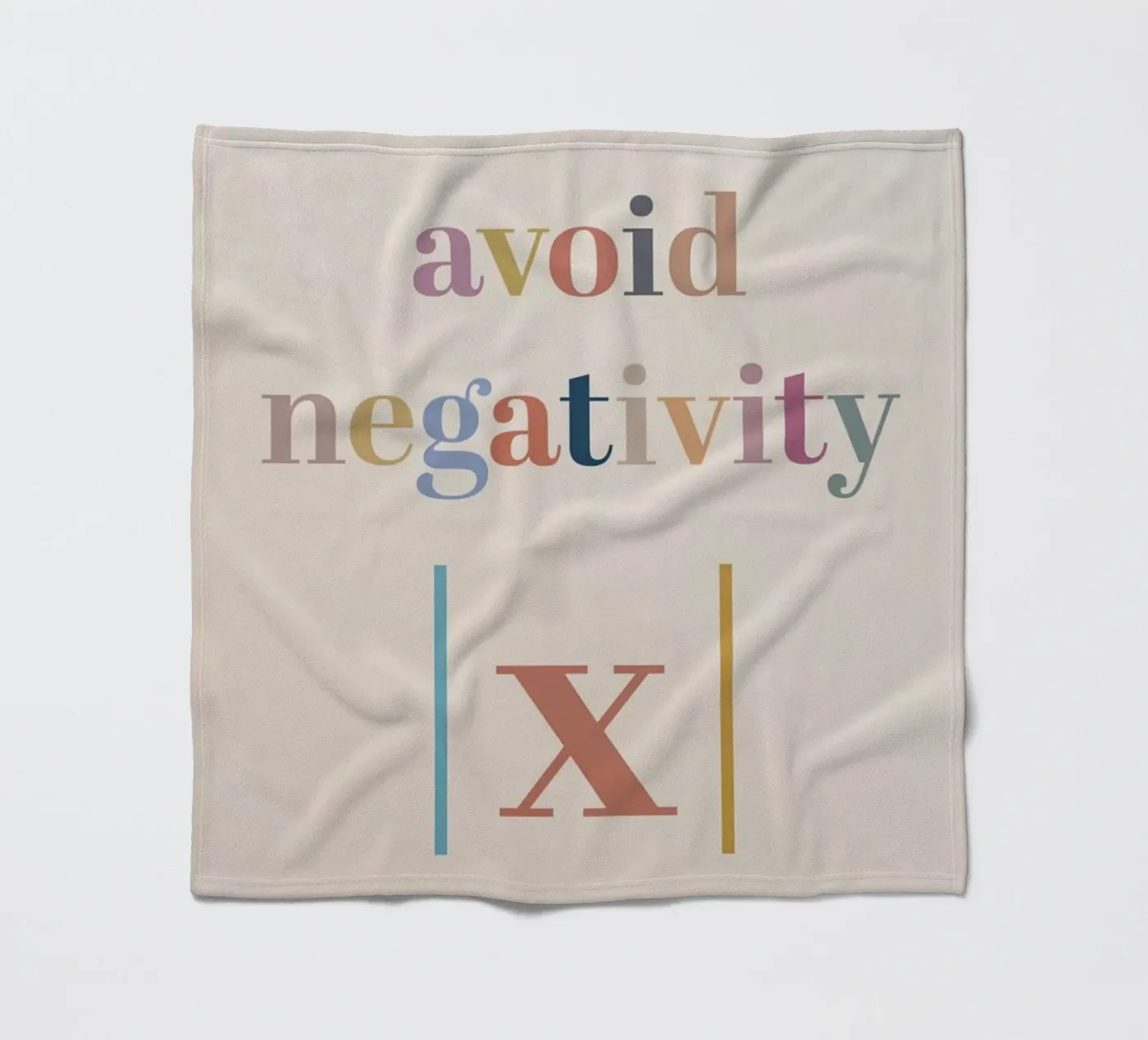 Avoid Negativity Absolute Value fleecedeken van Mildred Store