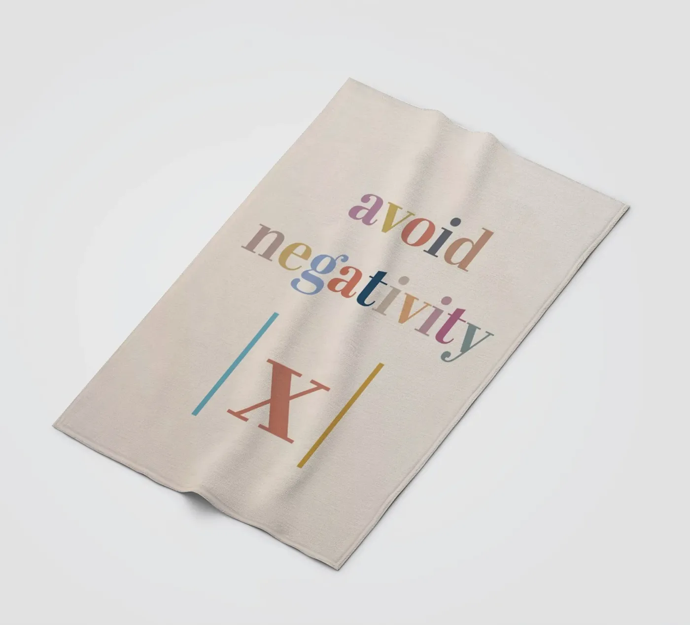Avoid Negativity Absolute Value fleecedeken van Mildred Store