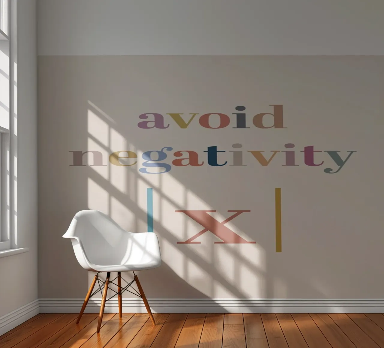 Avoid Negativity Absolute Value fotobehang van Mildred Store
