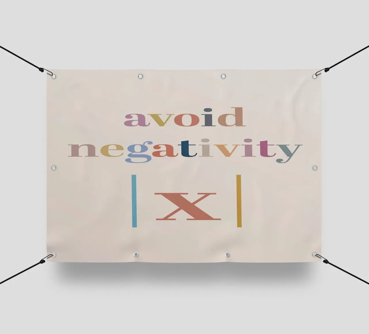 Evitare la negatività Valore assoluto telo in pvc da Mildred Store