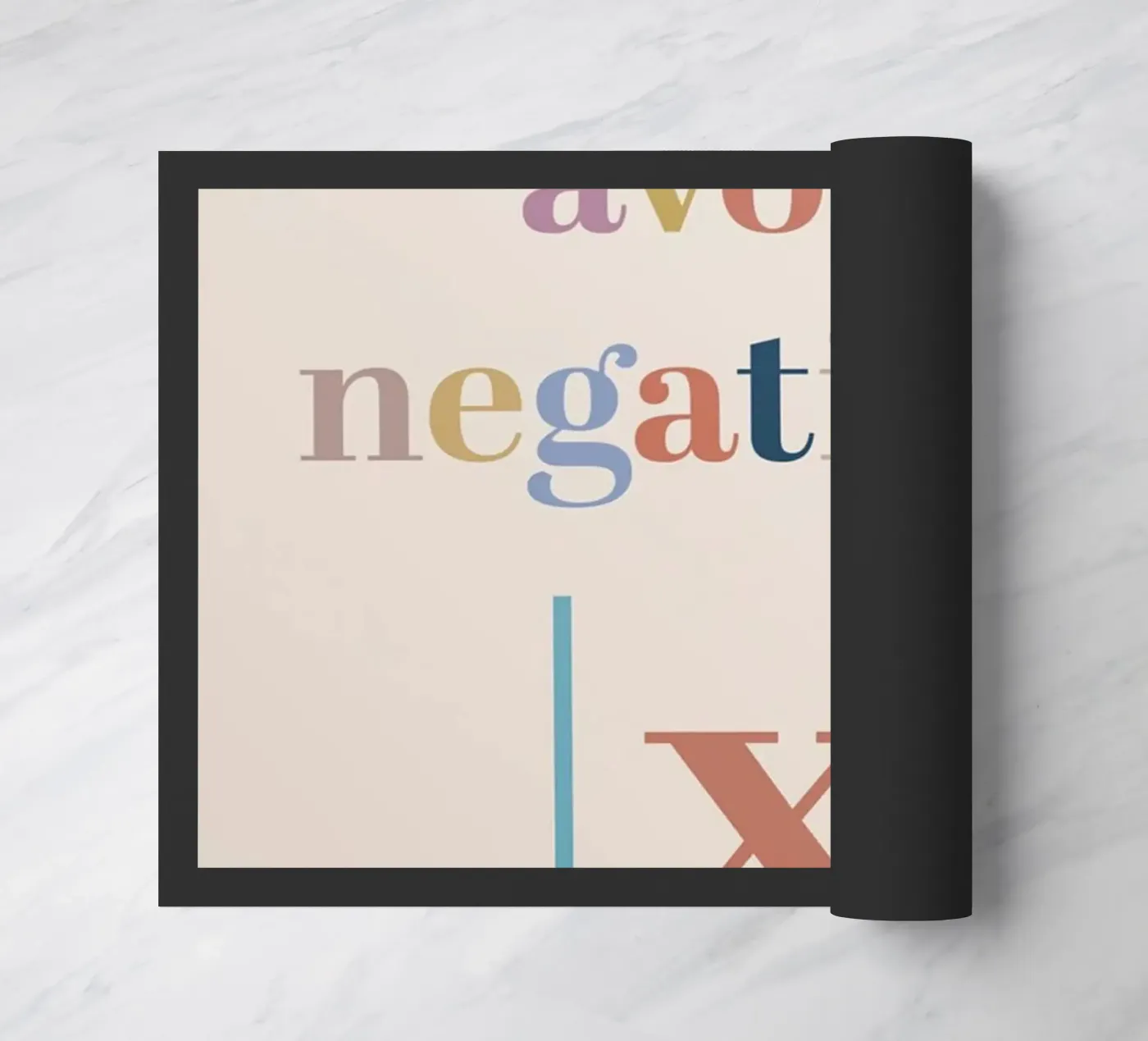 Avoid Negativity Absolute Value deurmat van Mildred Store