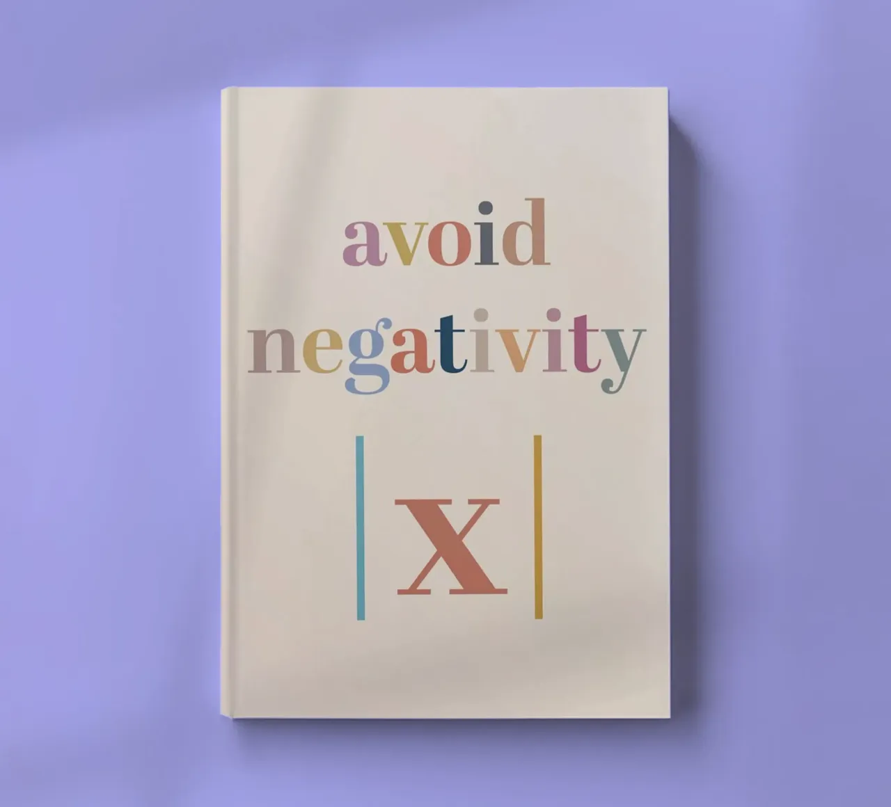 Avoid Negativity Absolute Value notebook by Mildred Store