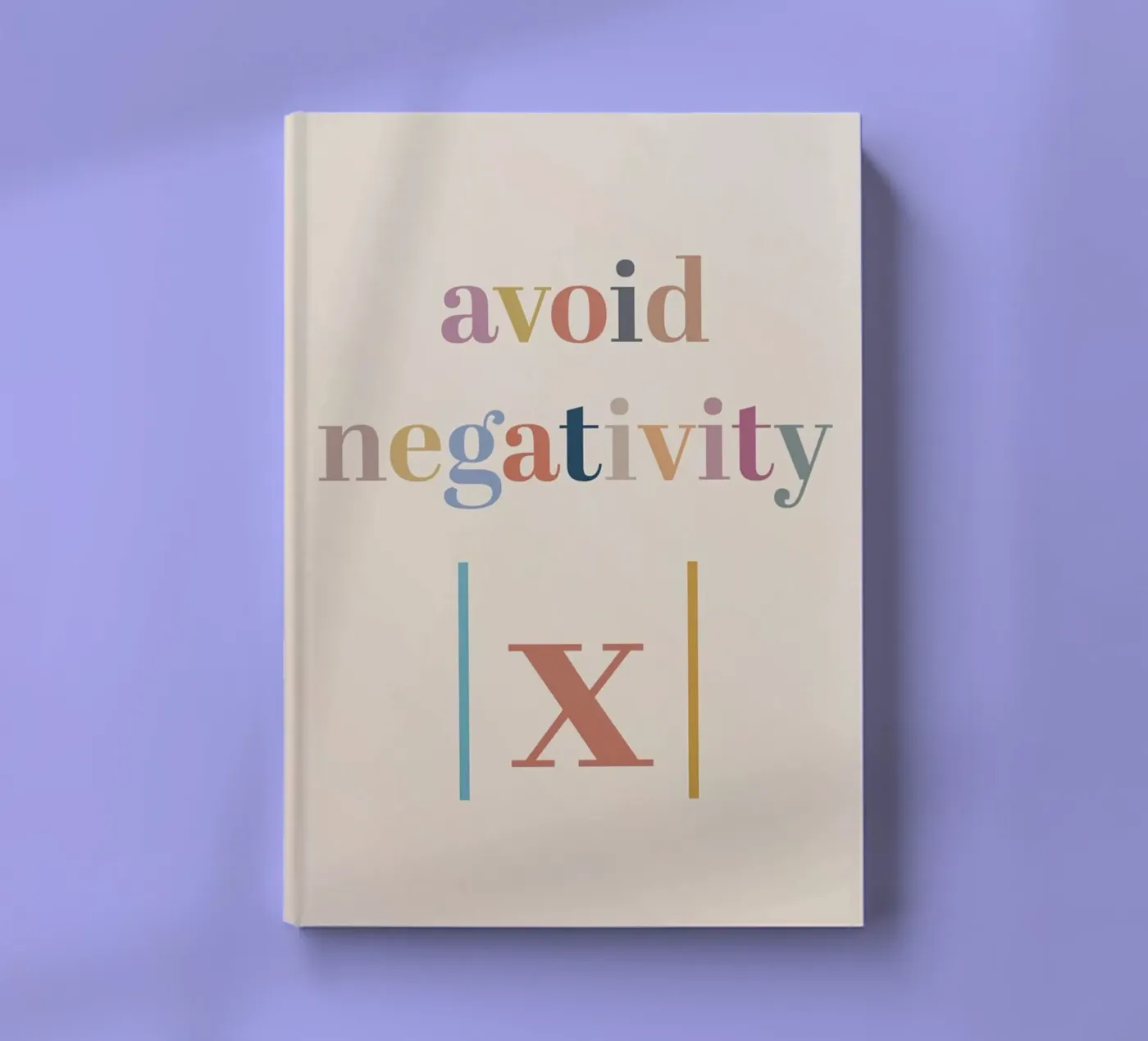 Avoid Negativity Absolute Value quaderno da Mildred Store