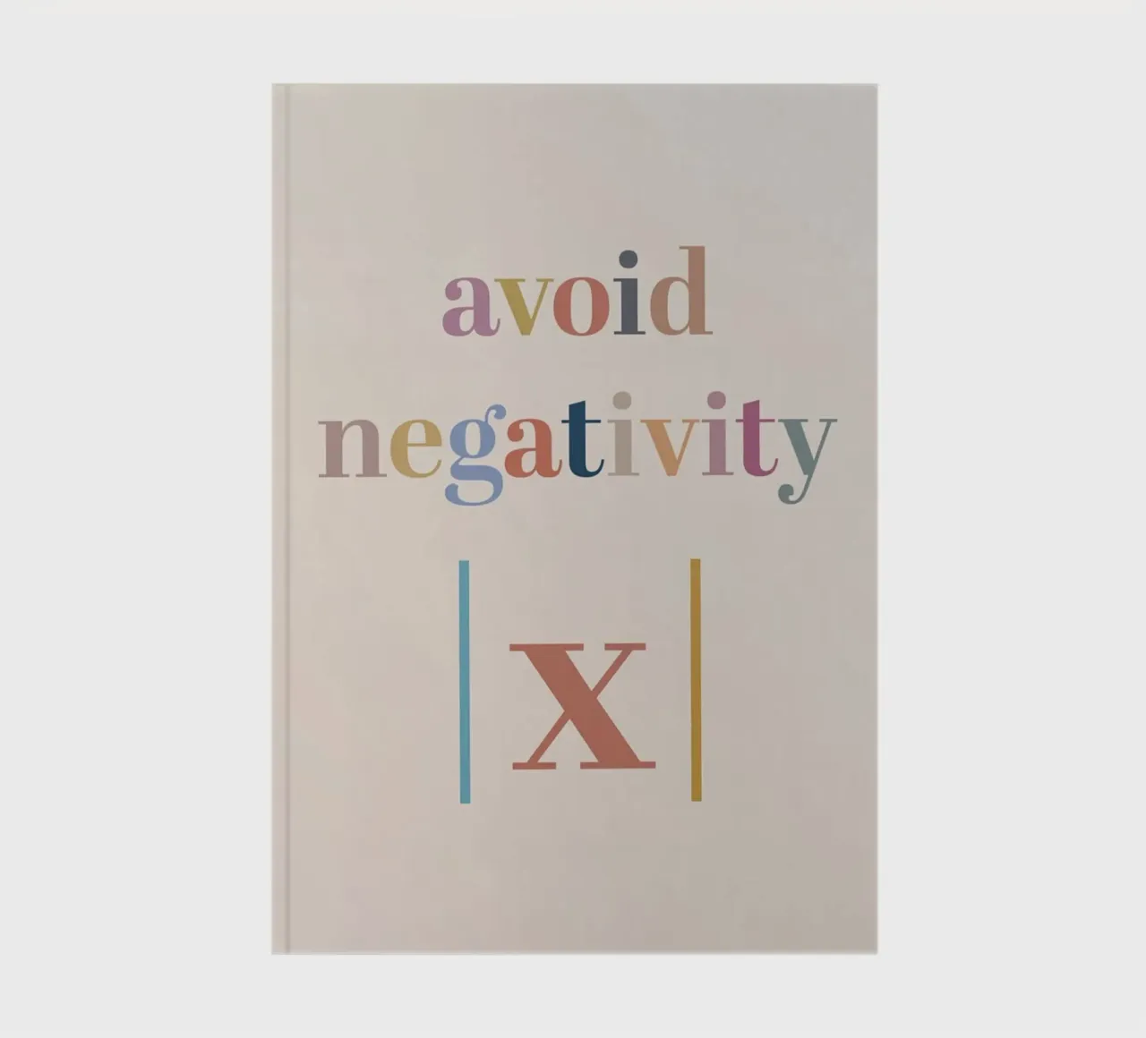 Avoid Negativity Absolute Value notebook by Mildred Store