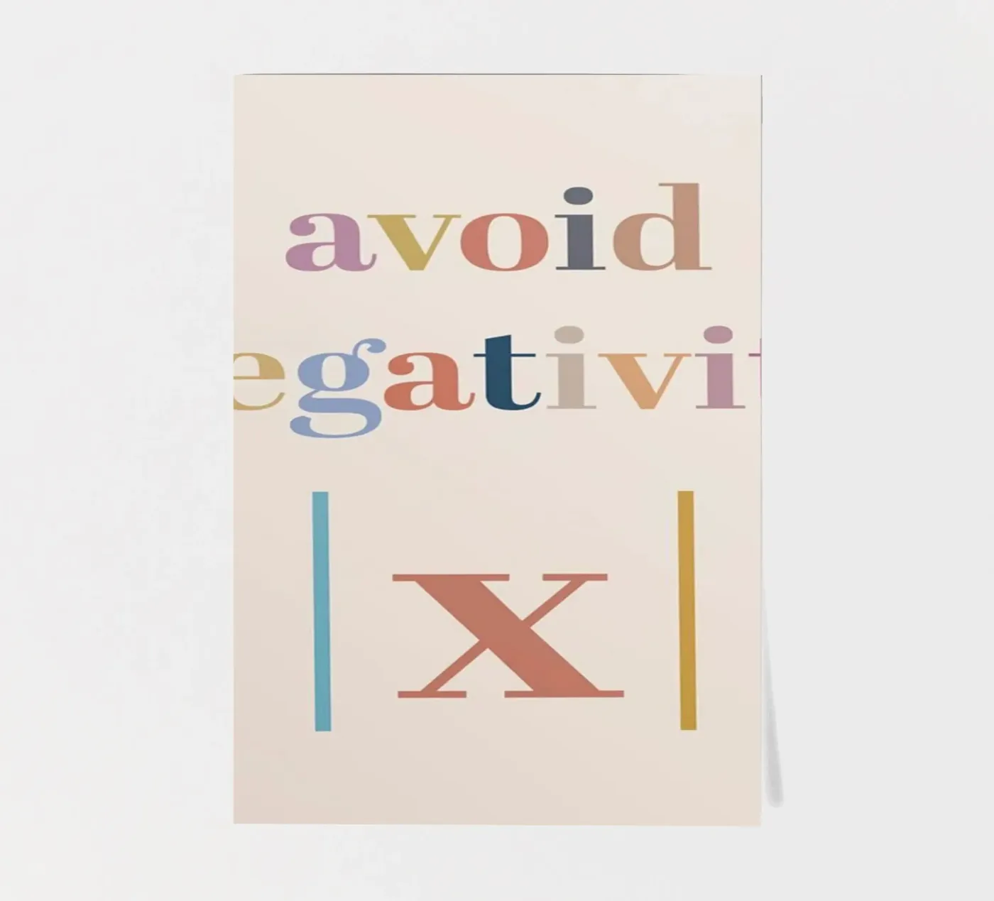 Avoid Negativity Absolute Value sticker sheet by Mildred Store