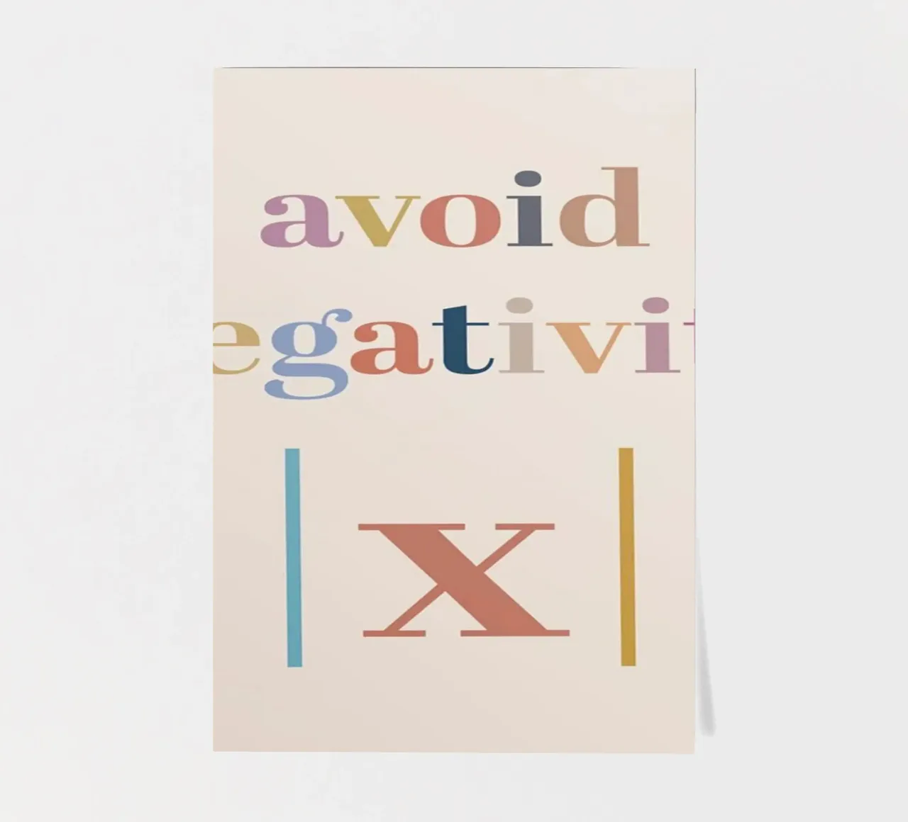 Avoid Negativity Absolute Value sticker sheet by Mildred Store