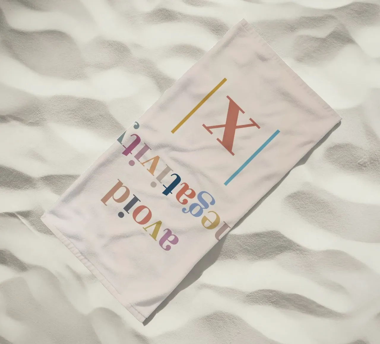 Evitare la negatività Valore assoluto telo mare da Mildred Store