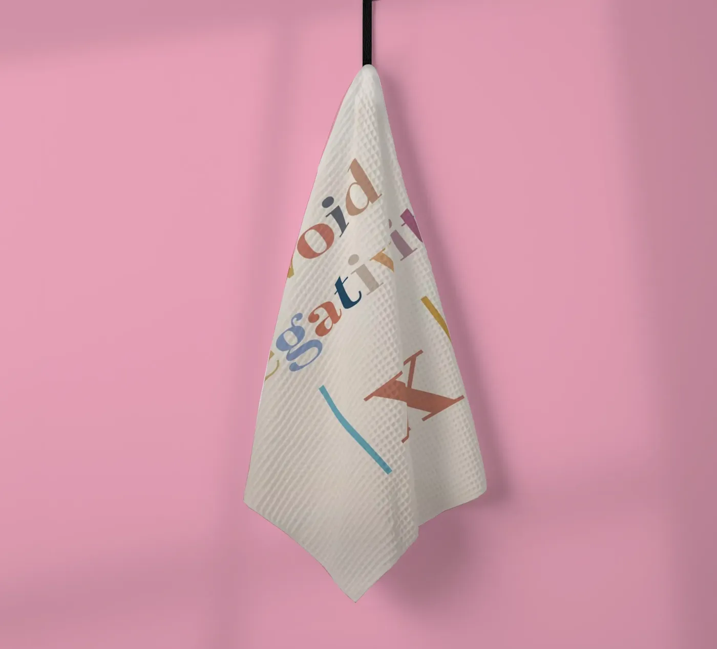 Avoid Negativity Absolute Value tea towel by Mildred Store