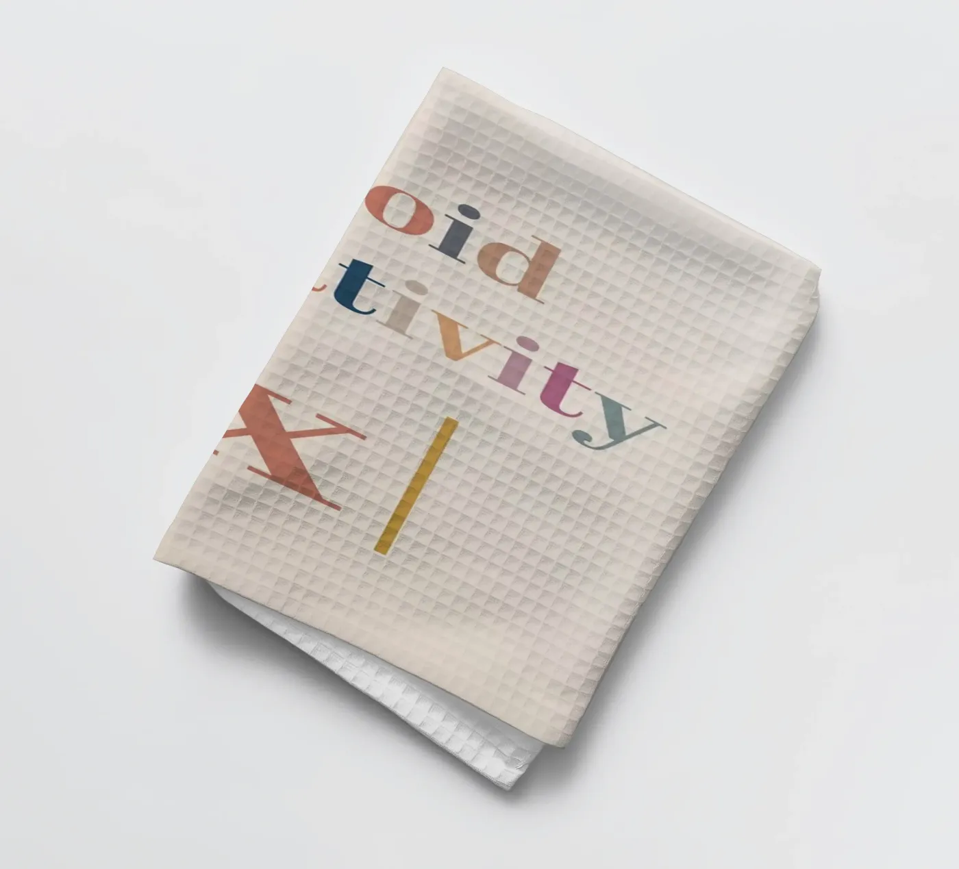 Avoid Negativity Absolute Value tea towel by Mildred Store