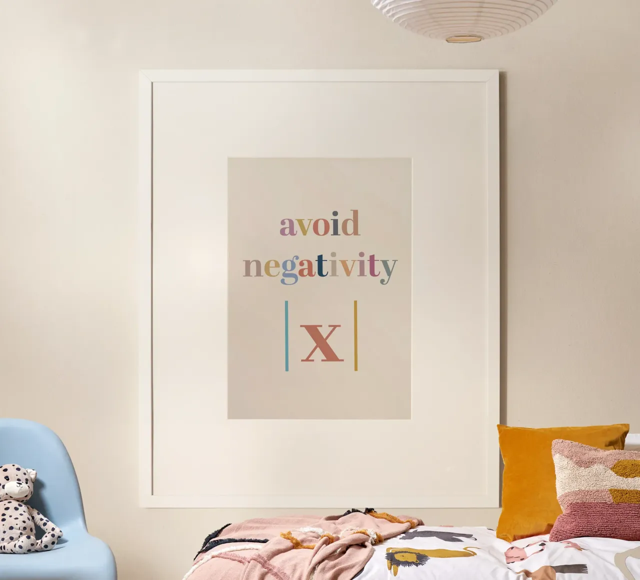 Vermijd negativiteit Absolute waarde poster van Mildred Store