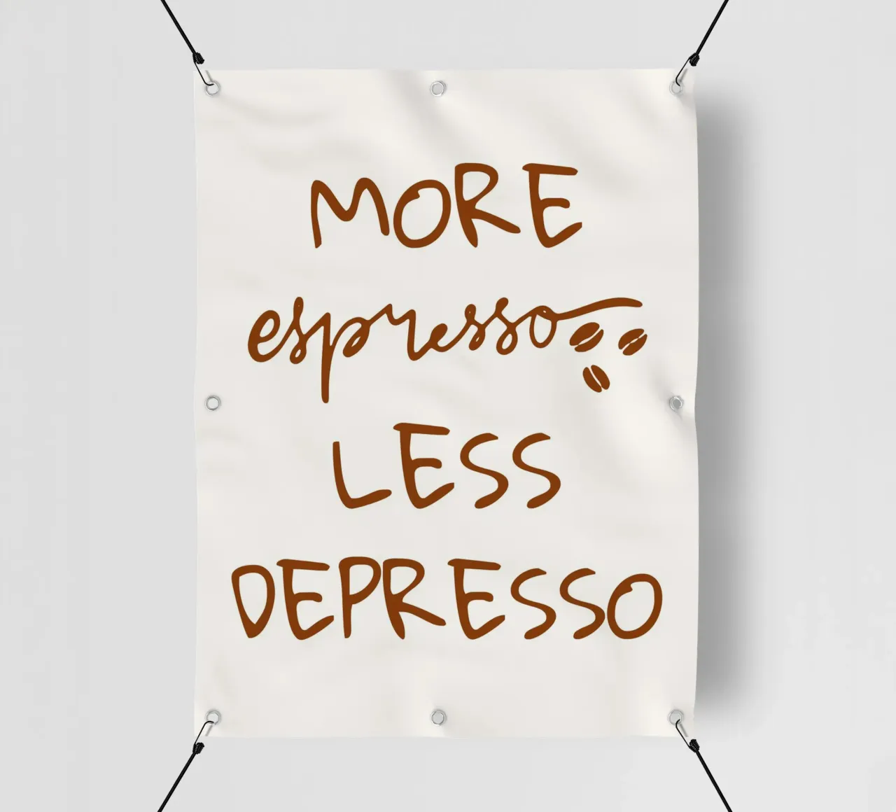 More espresso less depresso telo in pvc da PinkCandyWalls