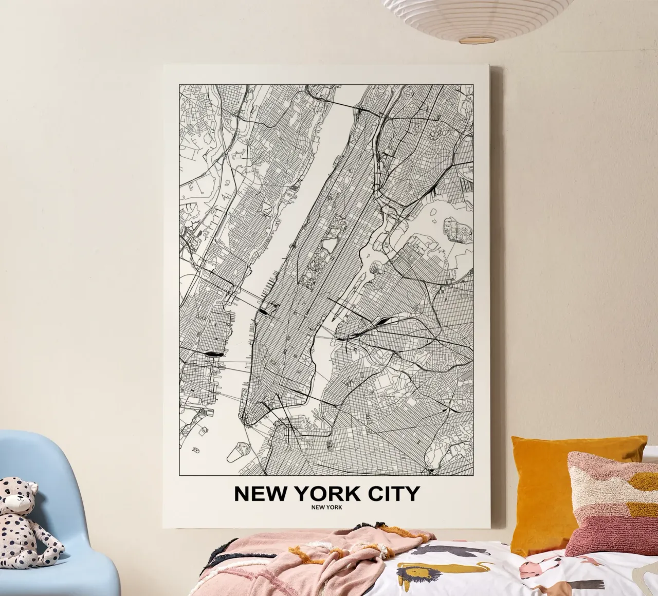 New York tela con Cornice a cassetta da Margaret Lister