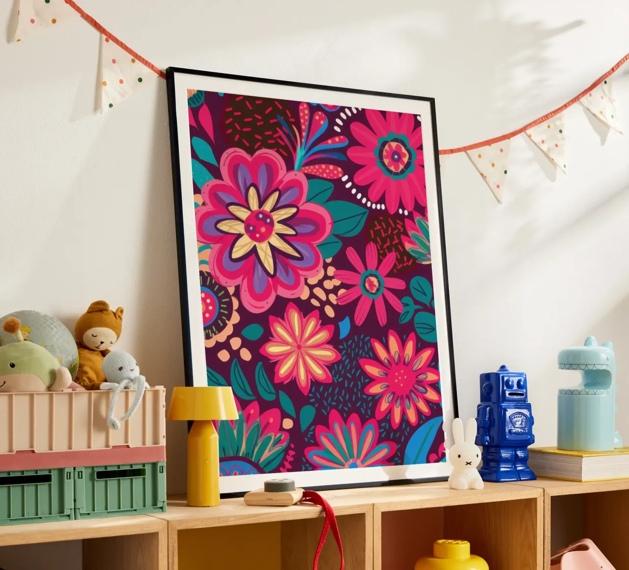 Potere floreale psichedelico poster da Heaven Craft
