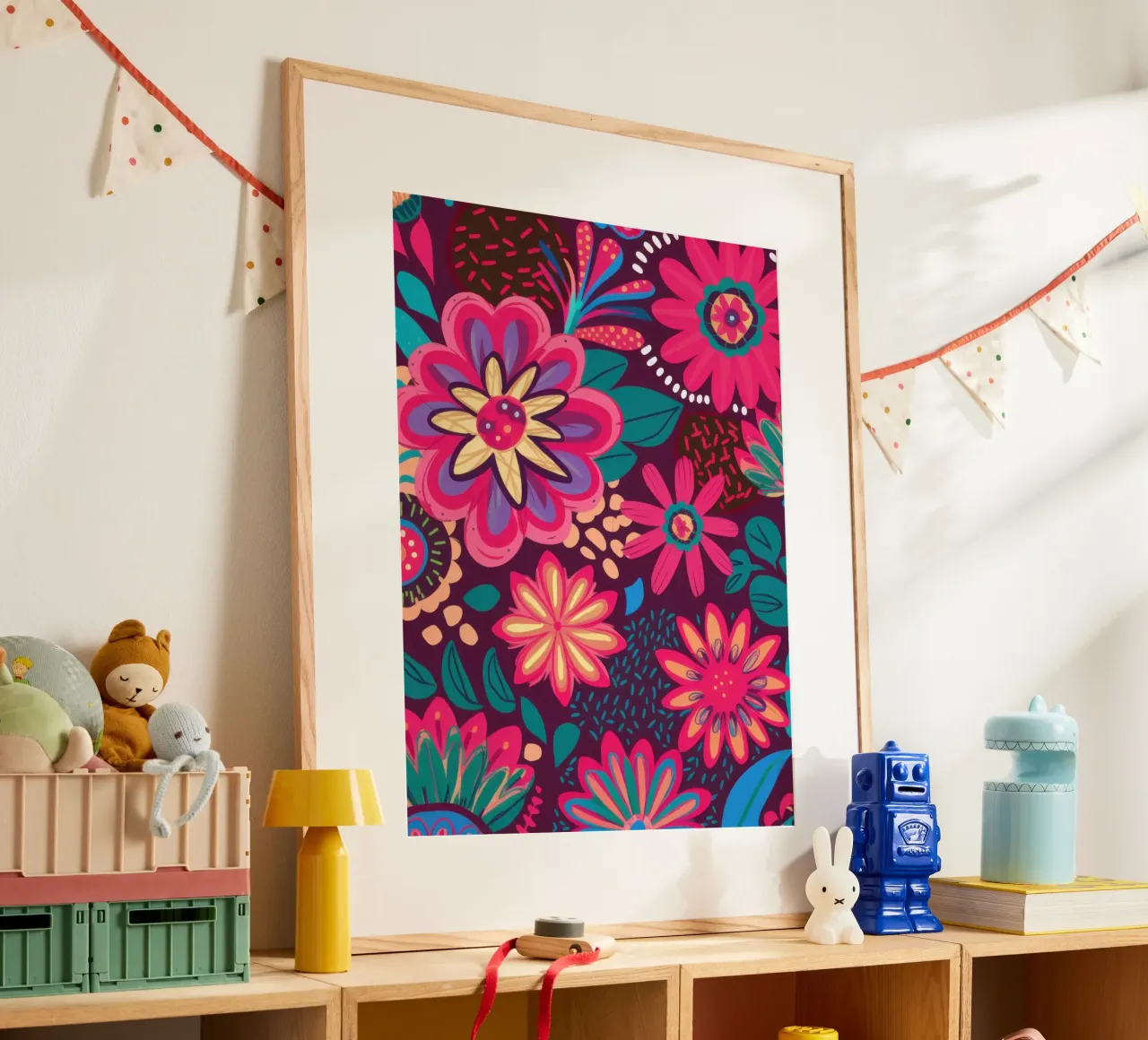 Potere floreale psichedelico poster da Heaven Craft