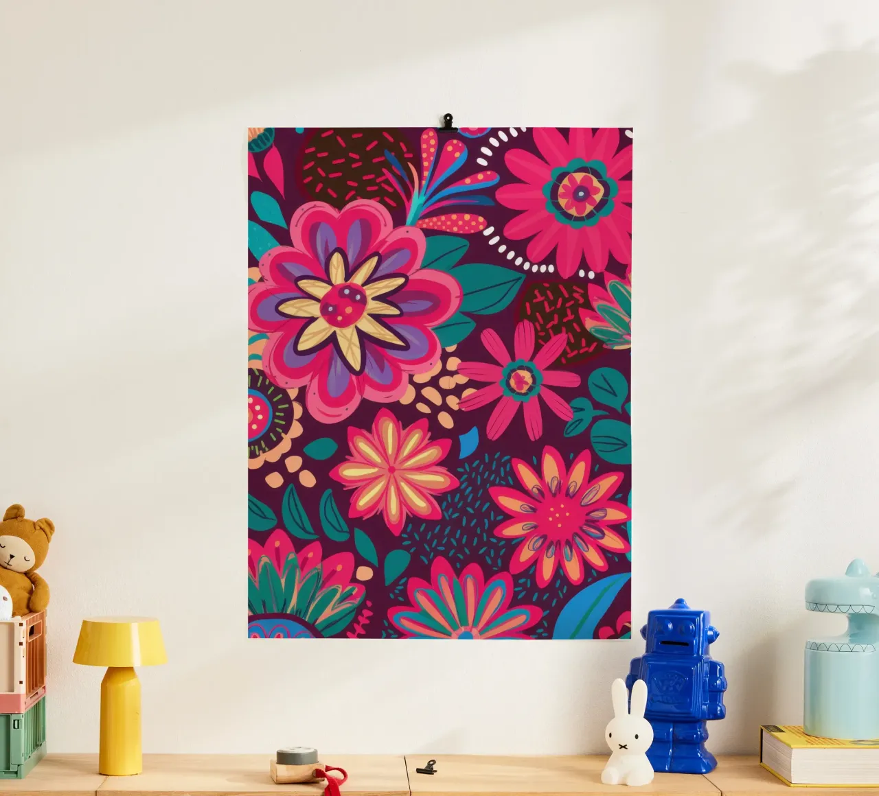 Potere floreale psichedelico poster da Heaven Craft