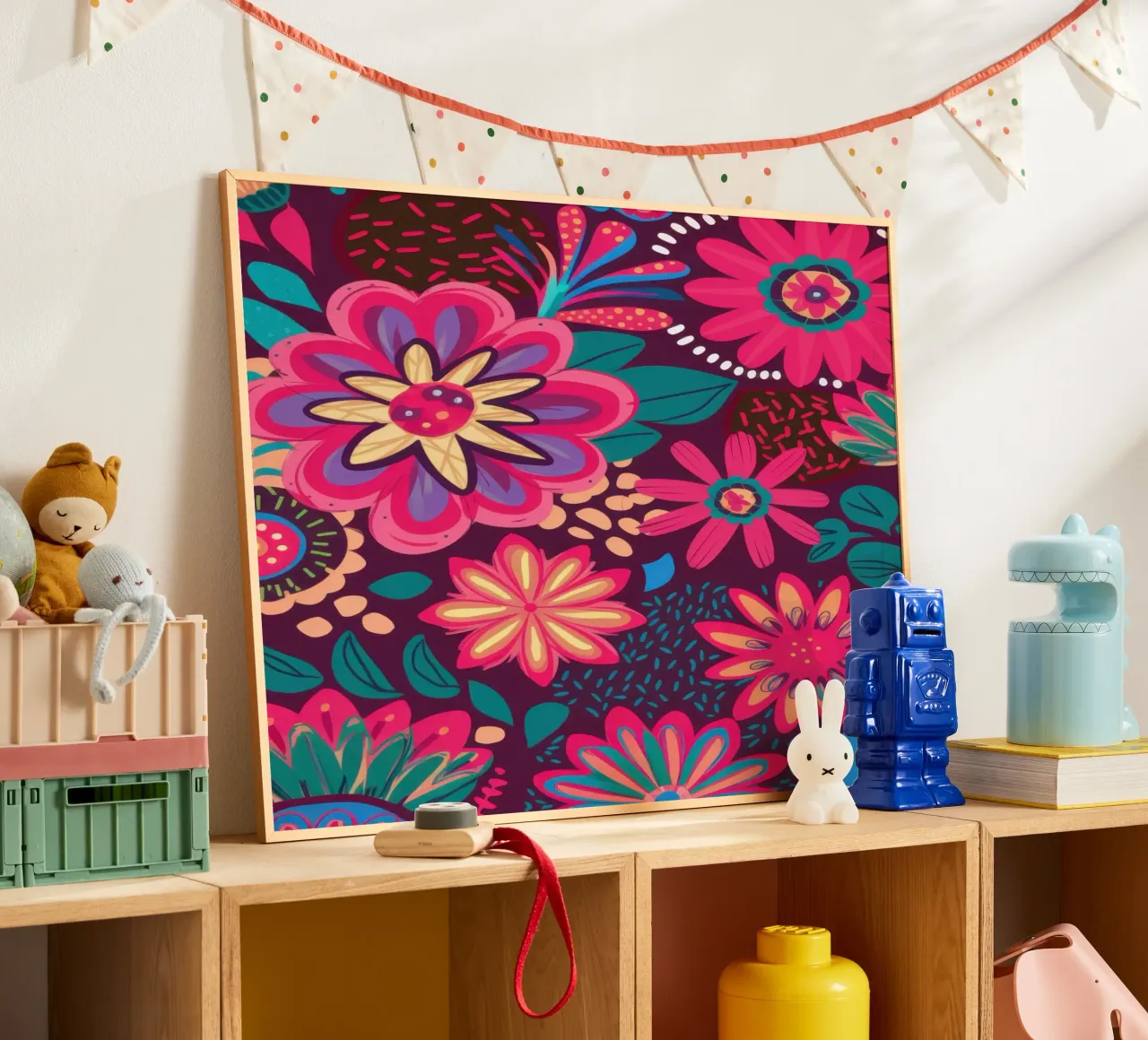 Potere floreale psichedelico poster da Heaven Craft
