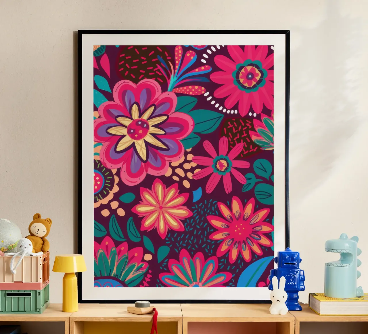 Potere floreale psichedelico poster da Heaven Craft