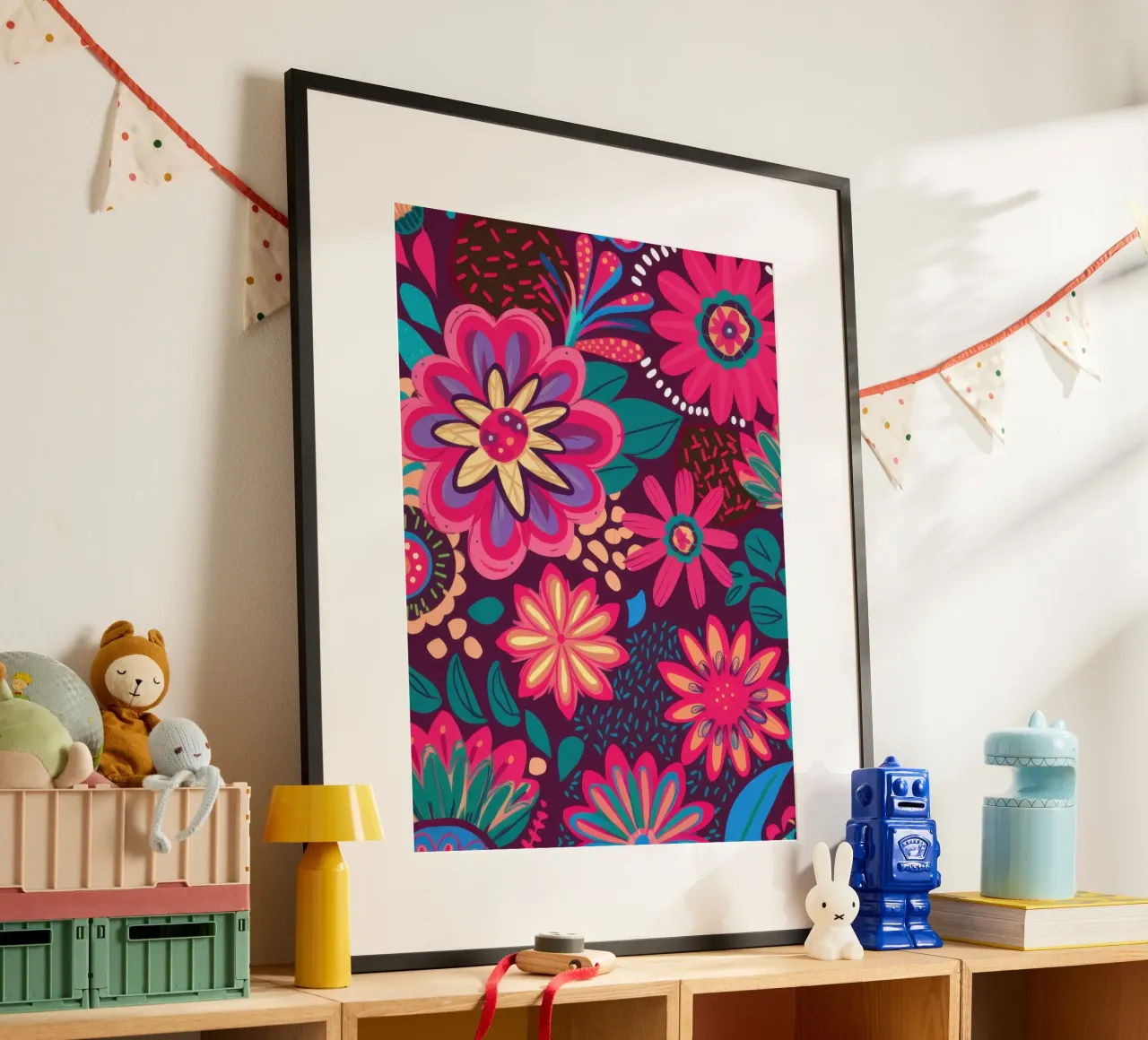 Potere floreale psichedelico poster da Heaven Craft